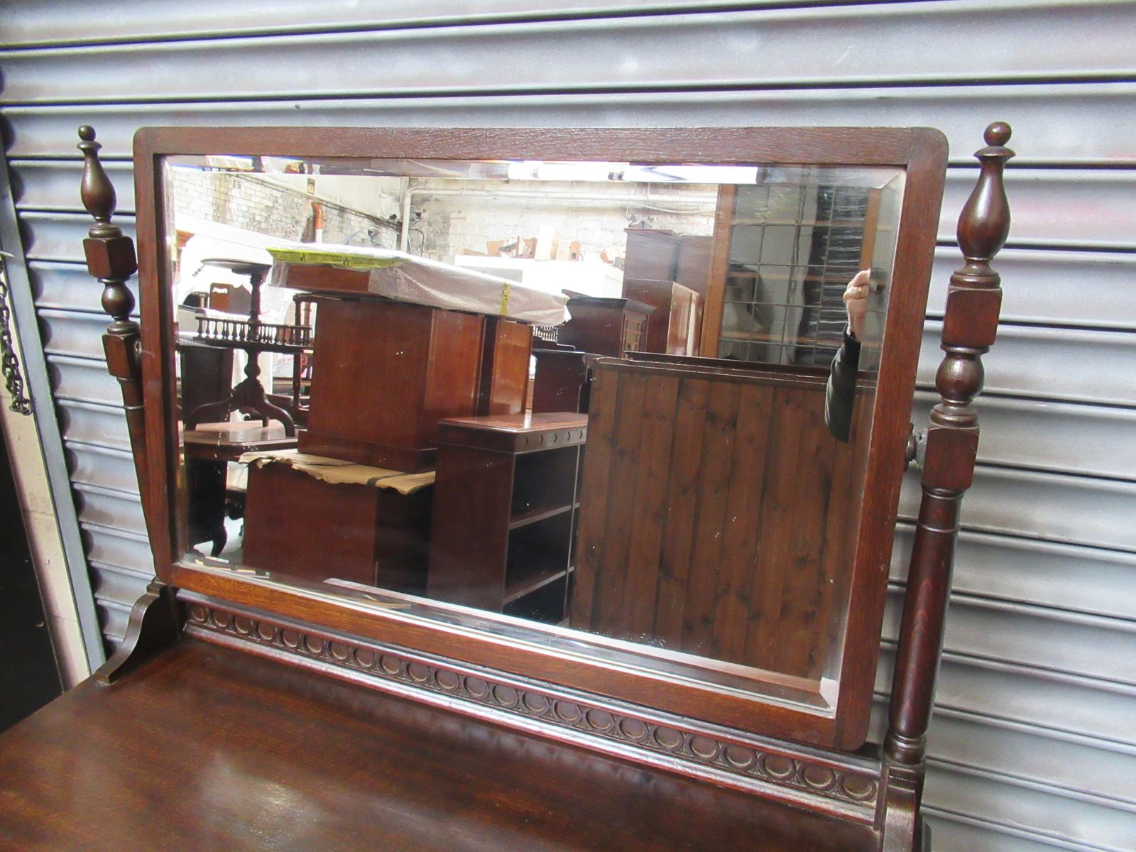 Vintage Oak  1930s Dressing Table photo for sale