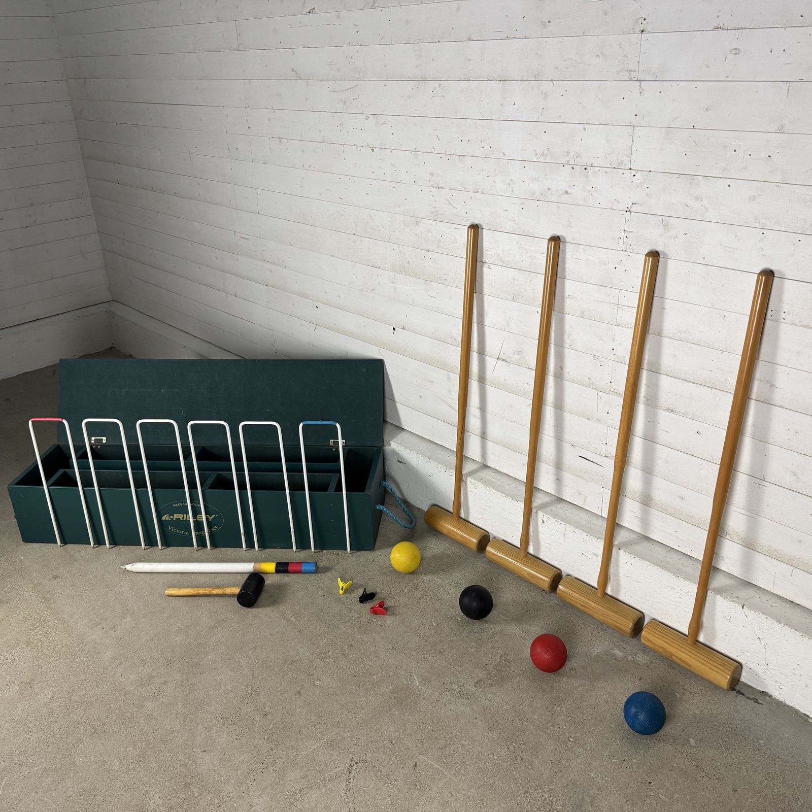 Vintage Croquet Set In Box photo furniture