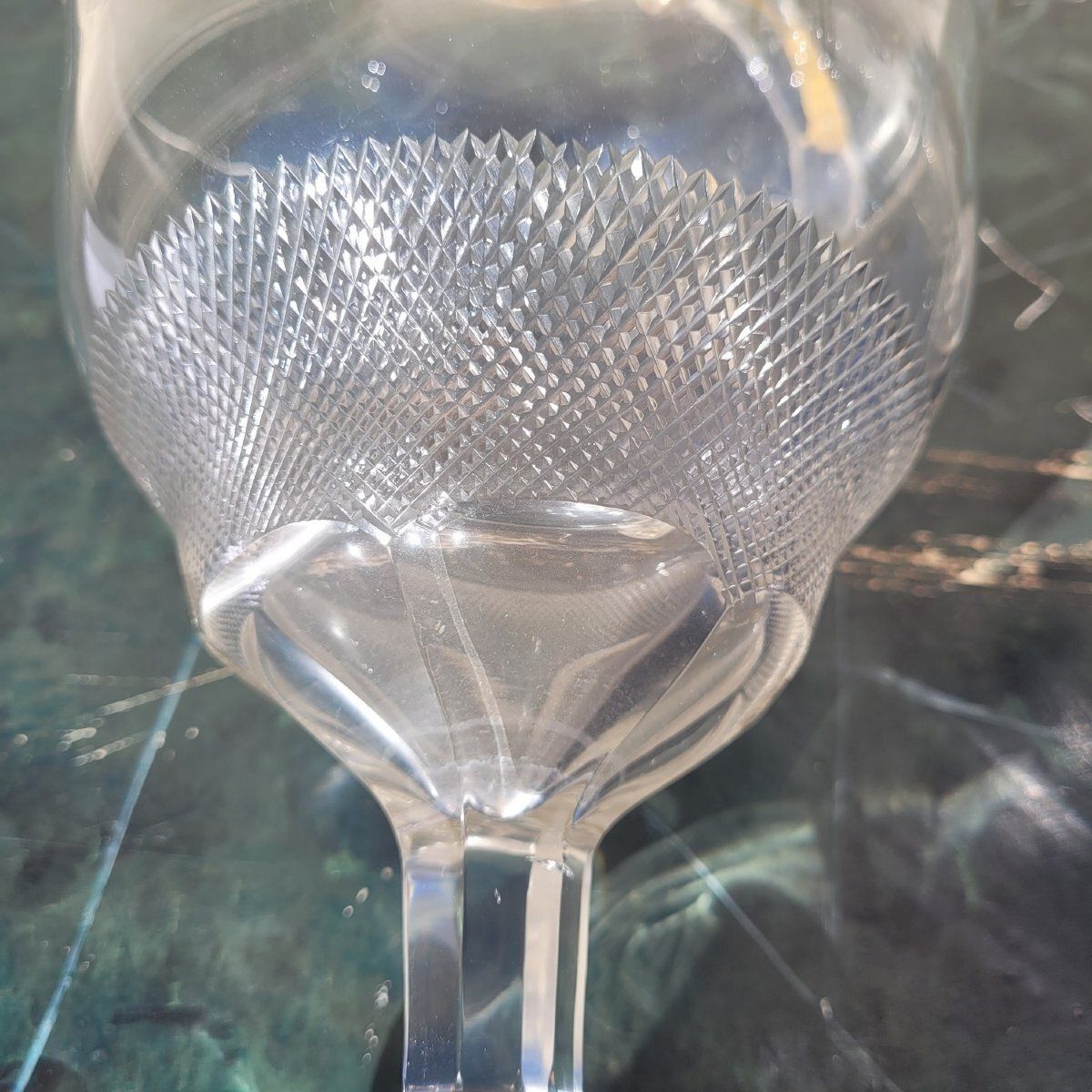 850.0 Service de 11 grands verres et 2 carafes, XXe siècle, Italie photo