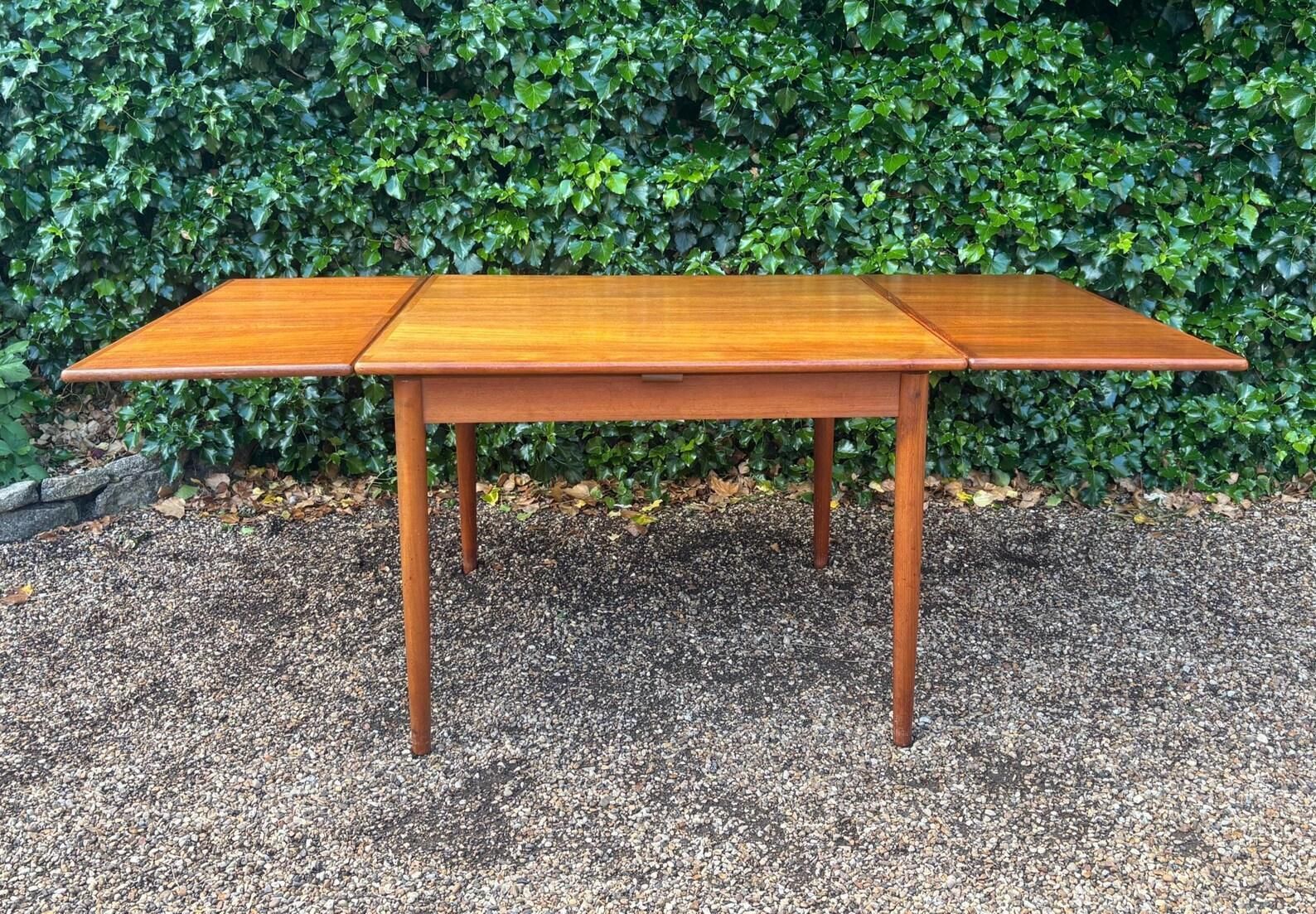 Furniture Danish Mid Century Extending Dining Table photo