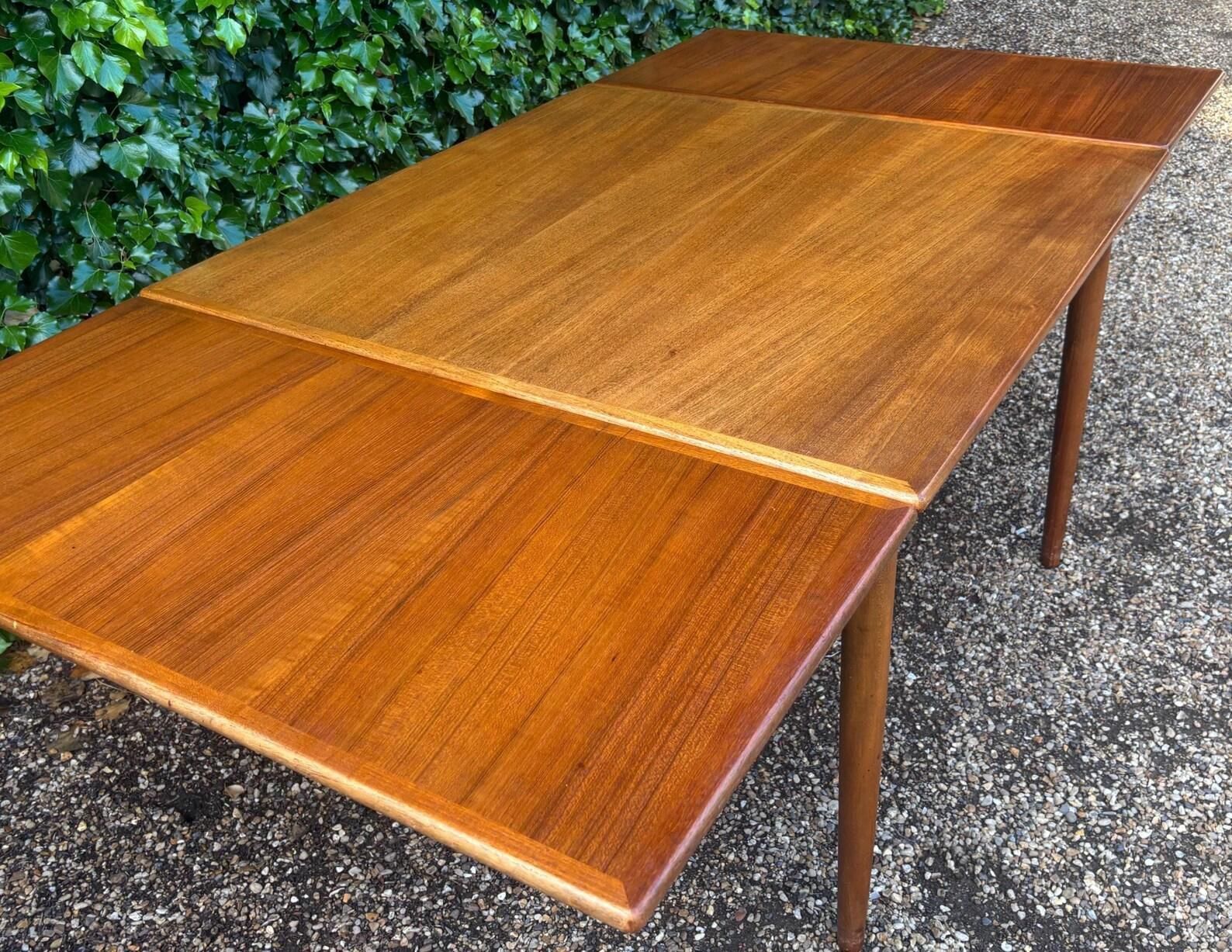 500.0 Danish Mid Century Extending Dining Table photo