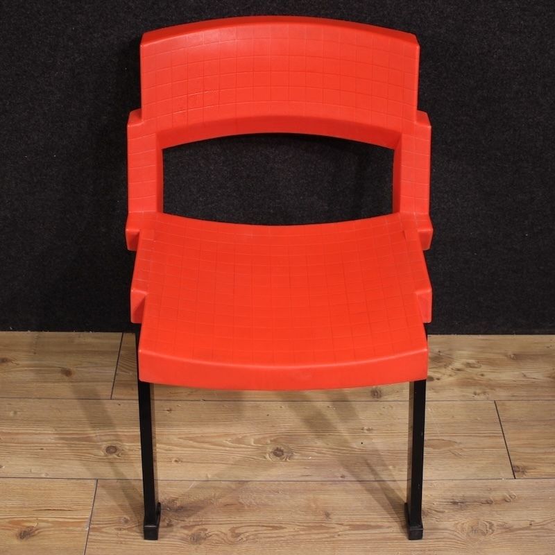 photo furniture Paire de chaises City rouges par Lucci & Orlandini pour Lamm