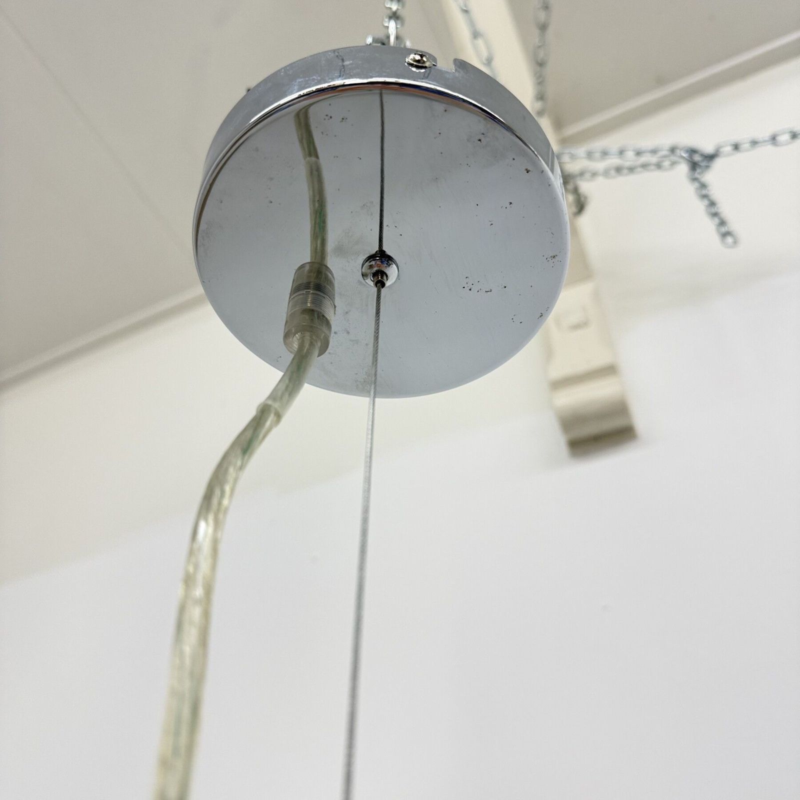 Large Mazzega Glass Hanging Lamp , 1970s , Italy photo buy