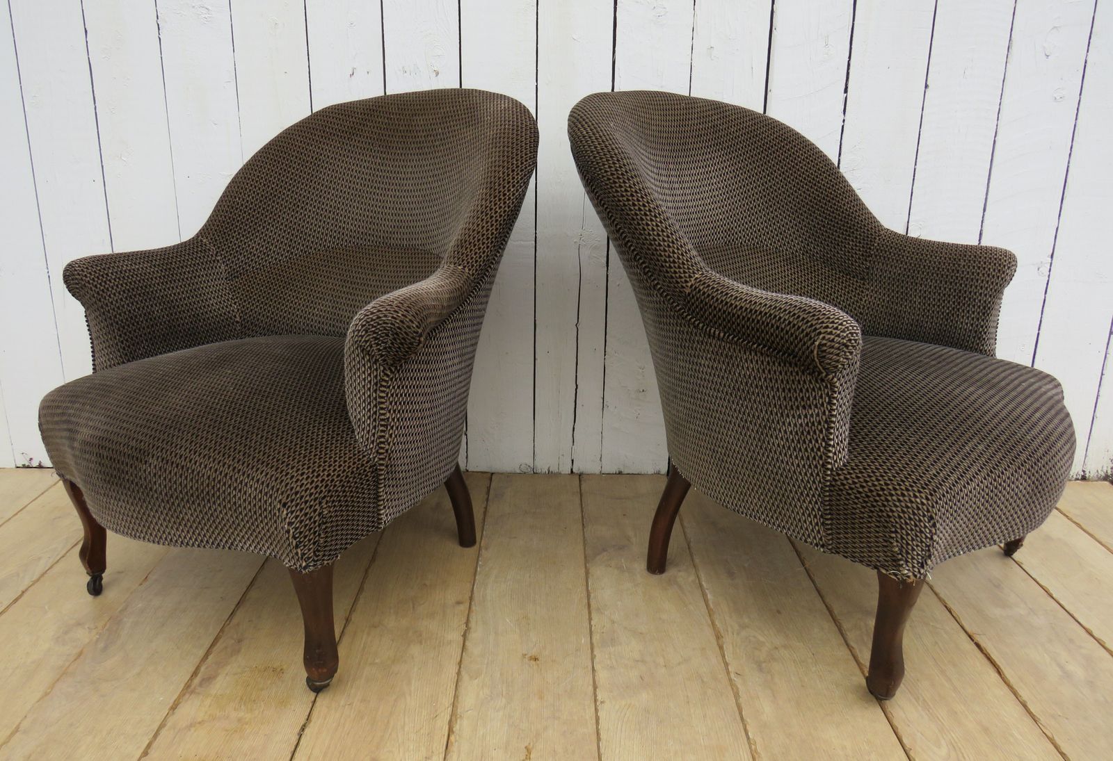 Pair Of Antique Napoleon III Tub Armchairs photo vinterior