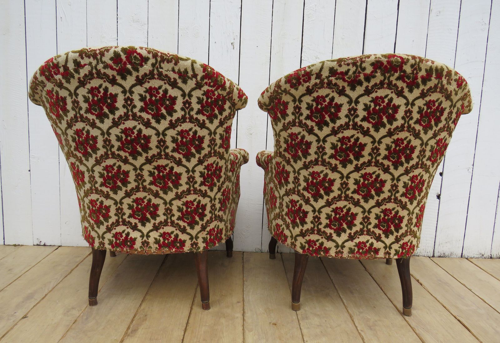 Pair Of Antique Napoleon III Tub Armchairs photo buy