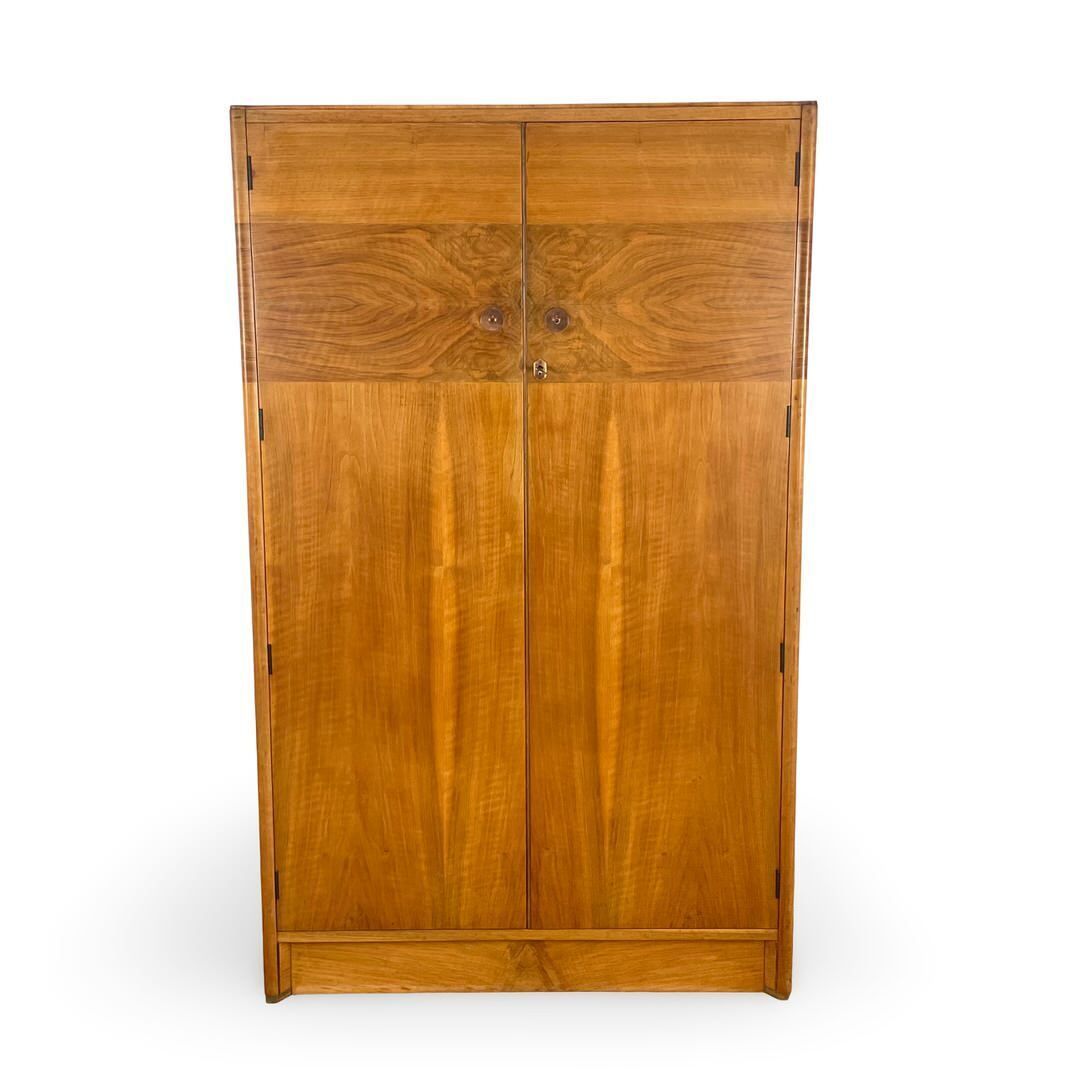 Vintage Deco Style Wardrobe, 1950s