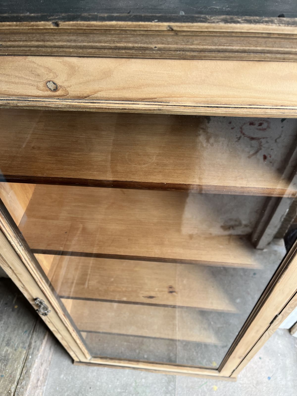 Victorian Pine Display Cabinet photo for sale