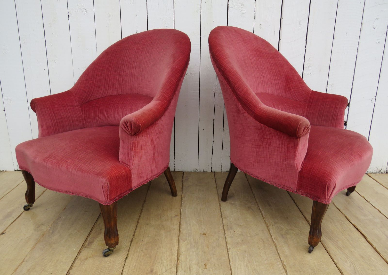 Pair Of Antique Napoleon III Tub Armchairs photo vinterior