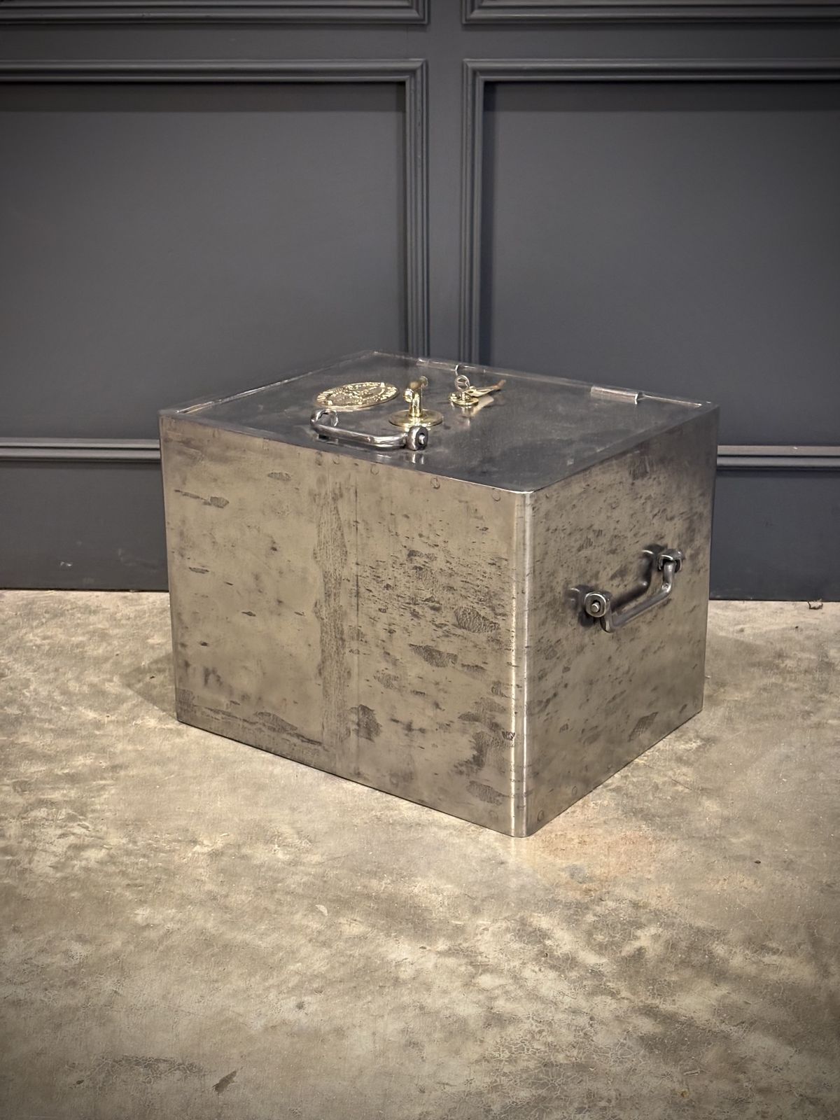Victorian Polished Cast Iron Safe By Samuel Withers & Co C.1860 photo vintage