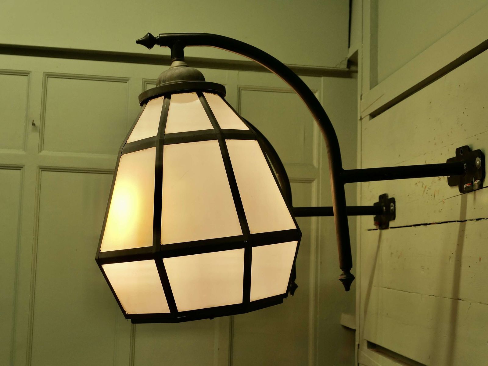 Huge Pair Of Brass Octagonal Wall Lanterns These Are Enormous Octagonal Pyramid photo 2340.0