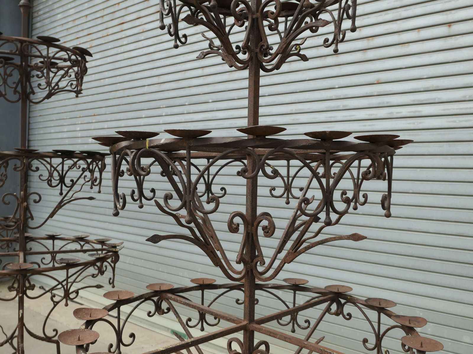 7ft3” Tall Medieval Candelabra. Castle Torchere We Have 4 Of These photo 1140.0