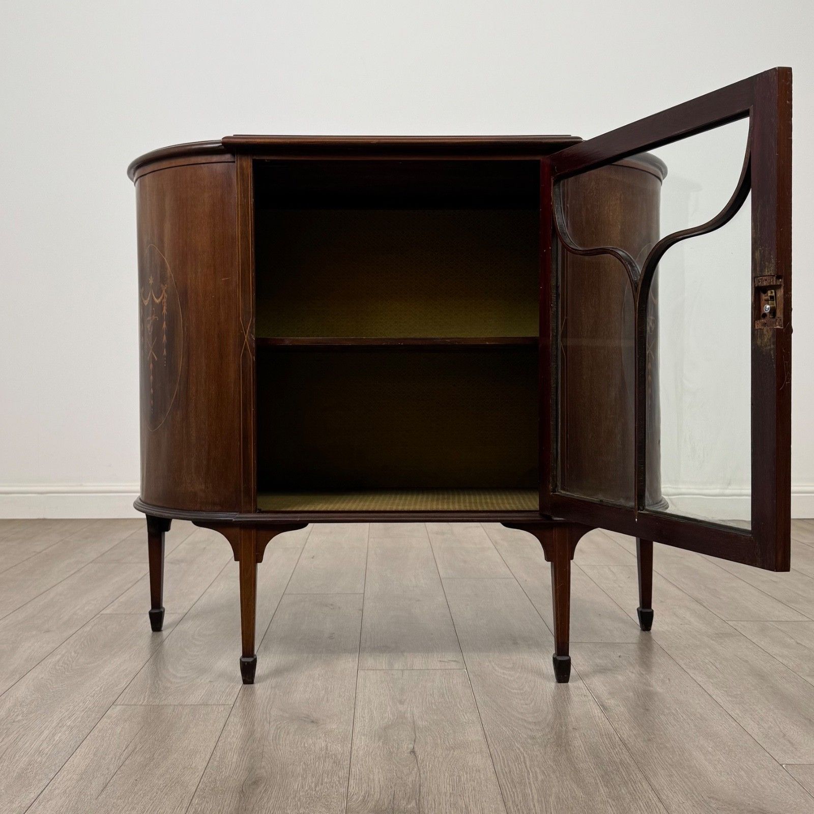Antique 20th Century Edwardian Display Cabinet In Mahogany ( Af 5877 ) photo furniture