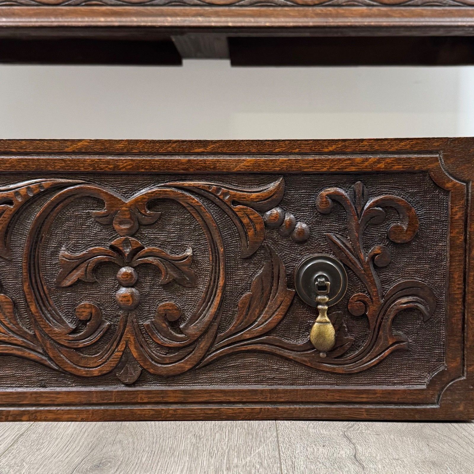 Furniture Antique 19th Century Victorian Carved Oak Welsh Dresser ( Af 5884 ) photo