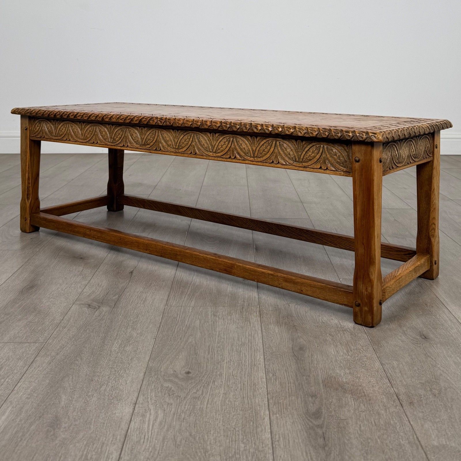 Antique 20th Century Edwardian Coffee Table In Golden Oak ( Af 5902 ) photo furniture