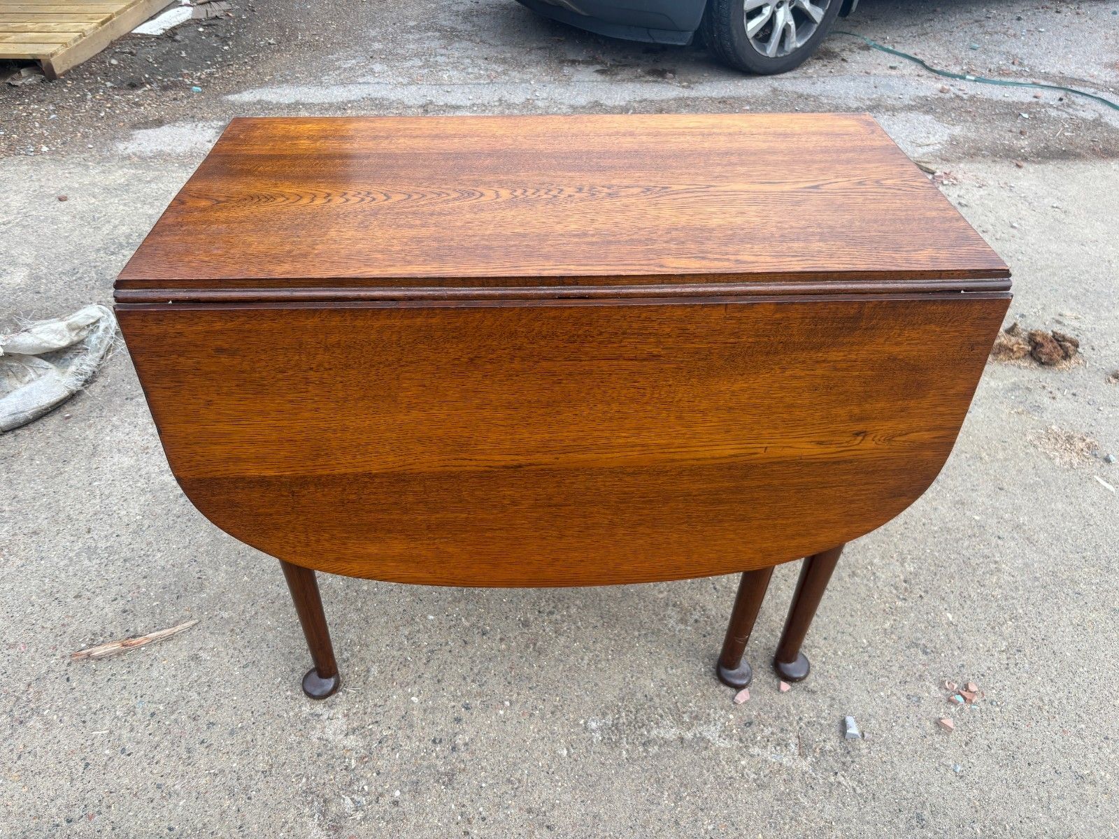 Antique Georgian Mahogany Drop Leaf Table With Two Drawers photo 295.0