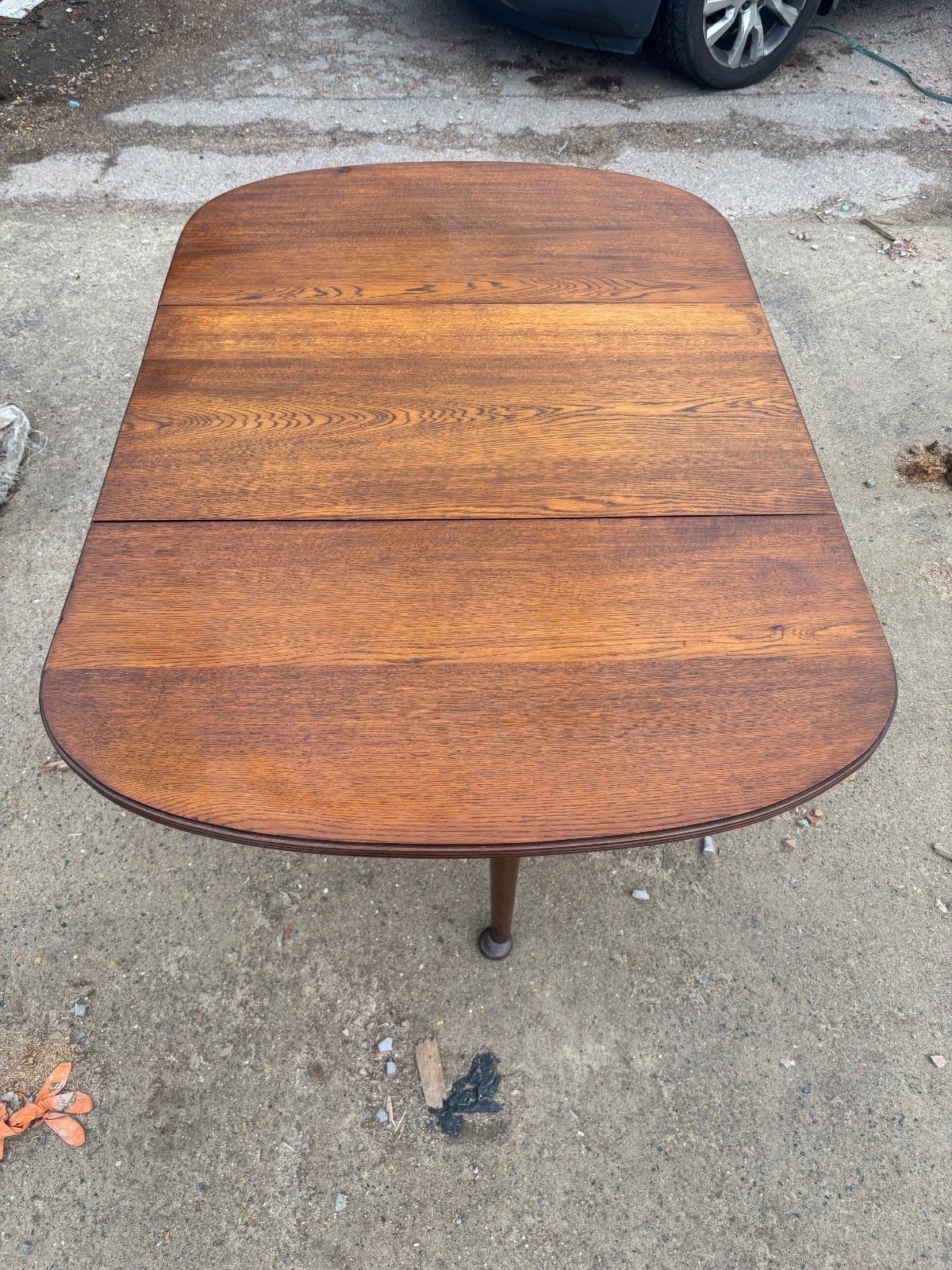Furniture Antique Georgian Mahogany Drop Leaf Table With Two Drawers photo