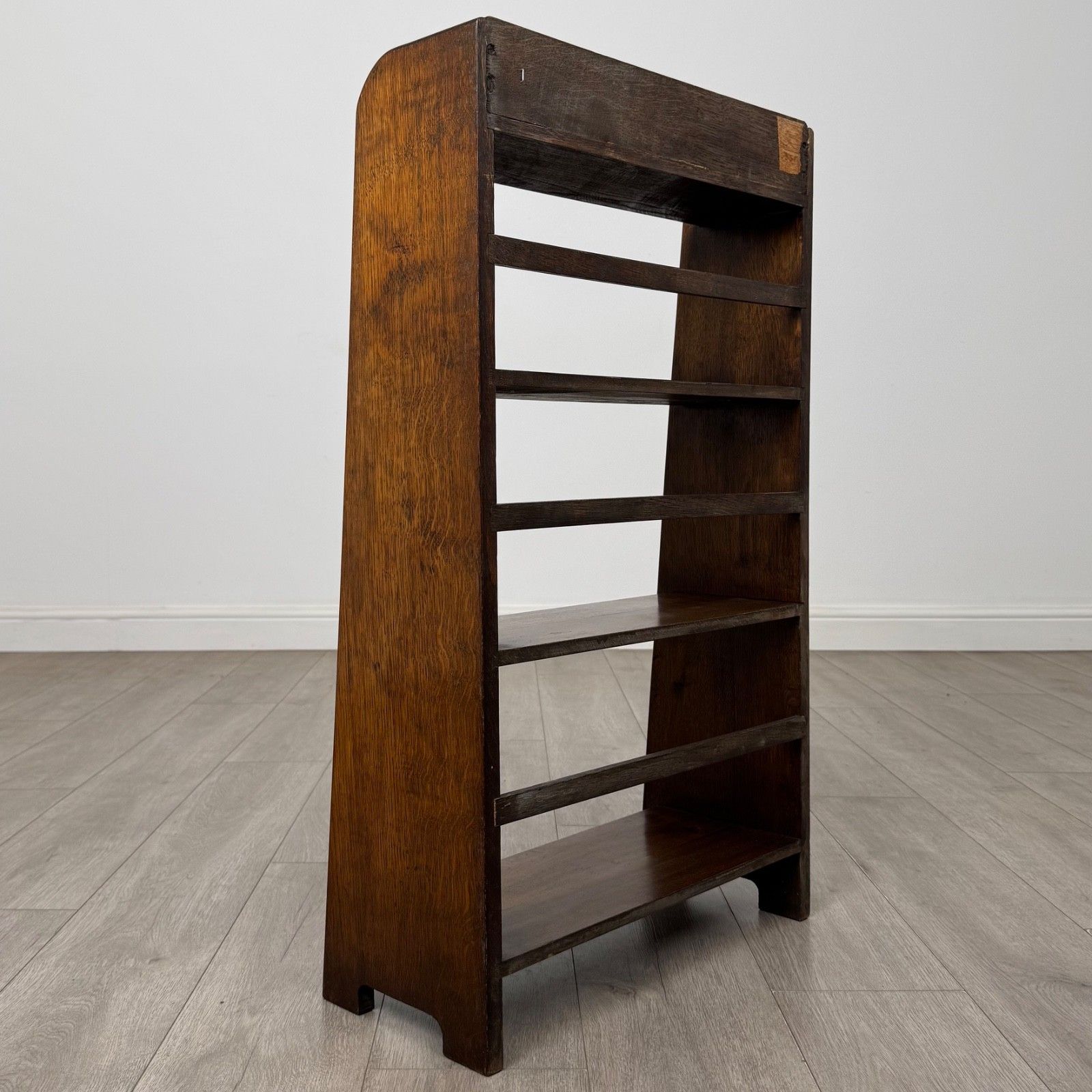 Antique 20th Century Good Quality Open Bookcase In Oak ( Af 5889 ) photo 495.0