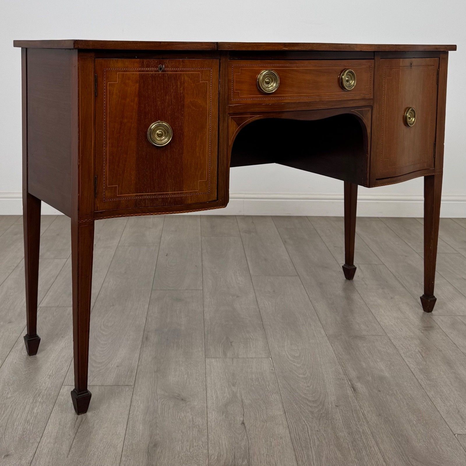 photo furniture Antique 20th Century Edwardian Sideboard In Mahogany ( Af 5844 )