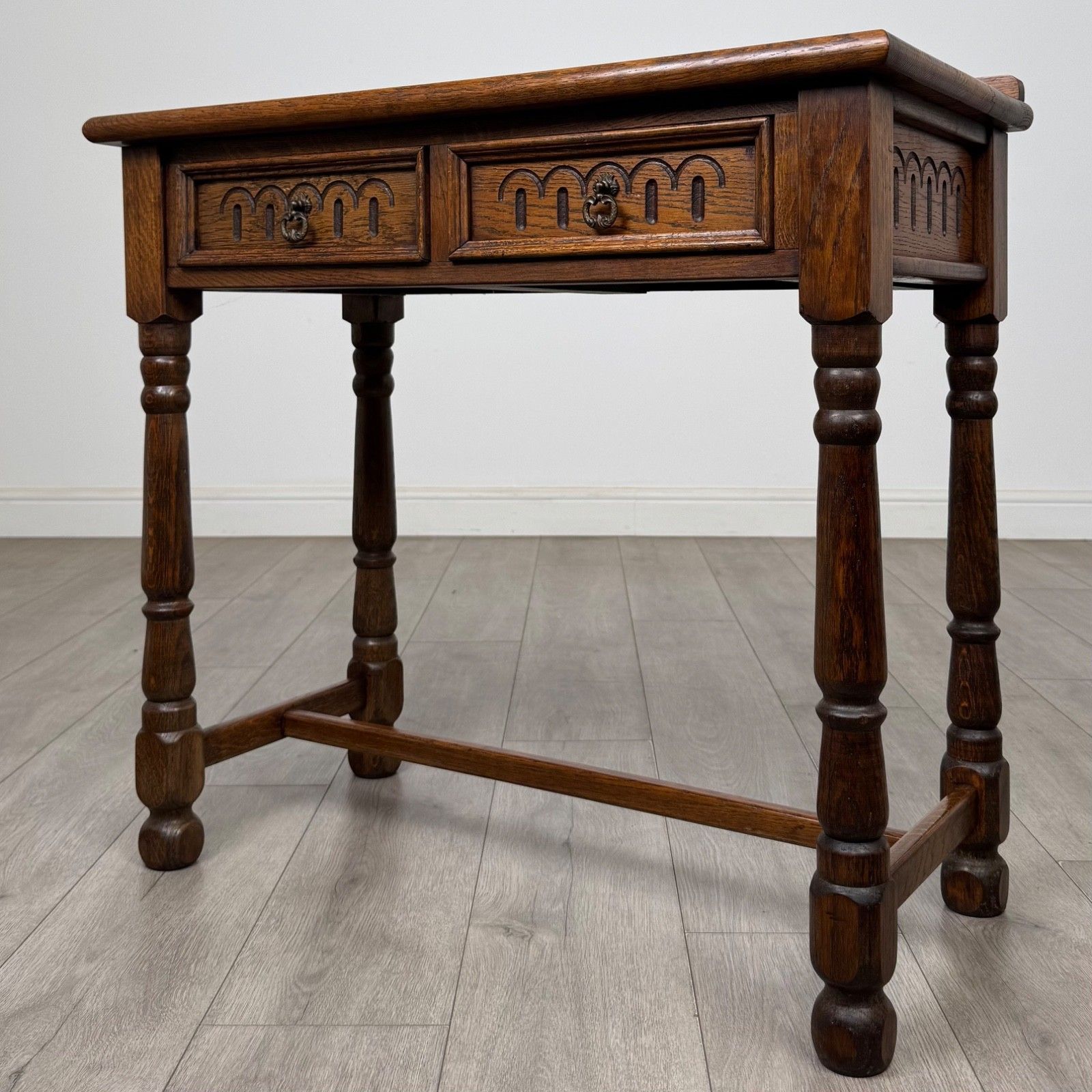 Antique 20th Century Edwardian Side Table In Oak ( Af 5832 ) photo furniture