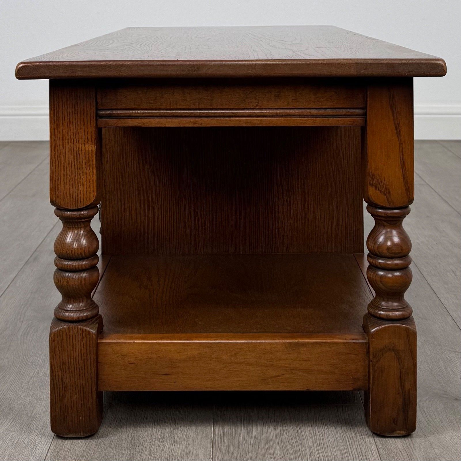 Antique 20th Century Carved Oak Coffee Table ( Af 5878 ) photo Furniture