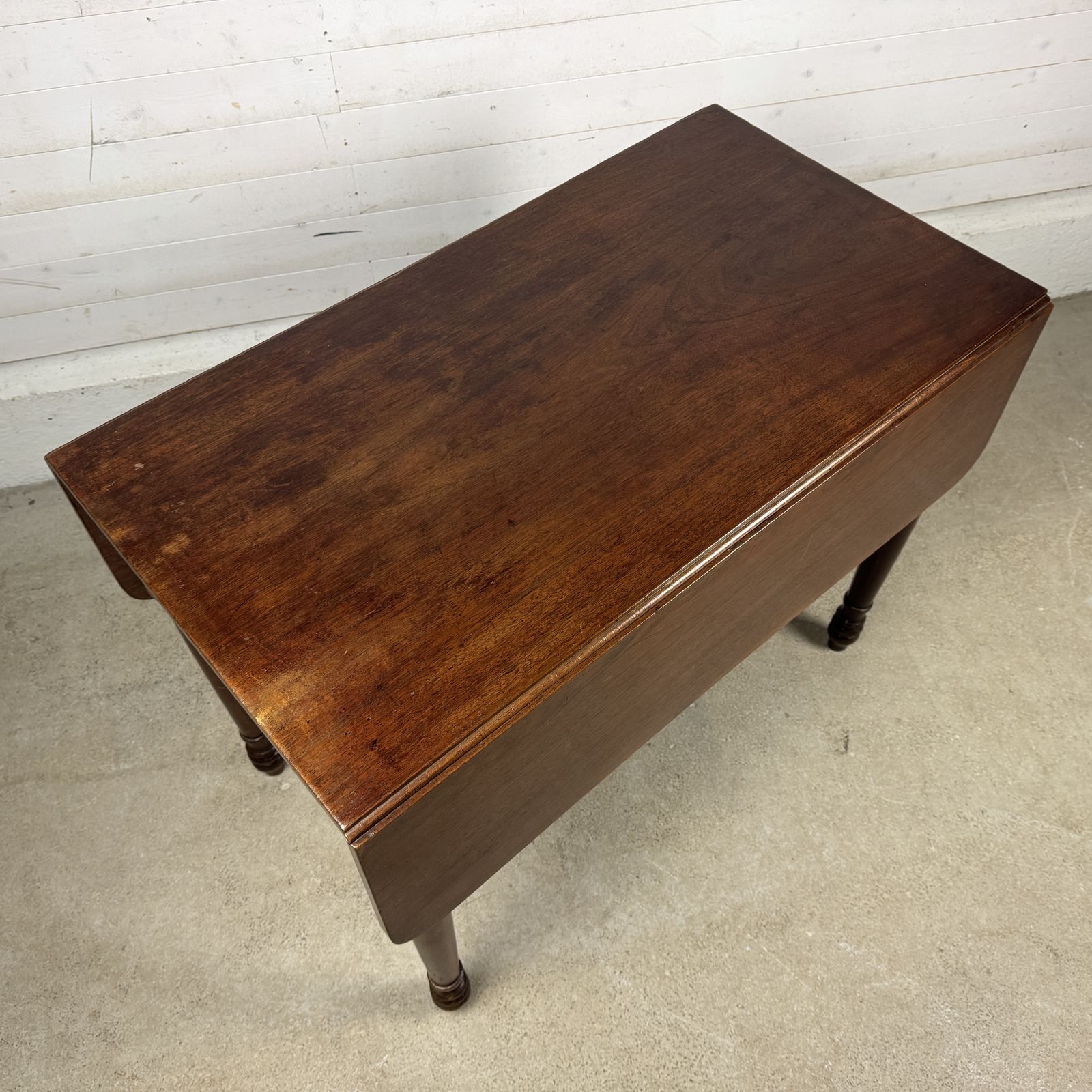 Antique Mahogany Drop Leaf Table With One Drawer photo buy