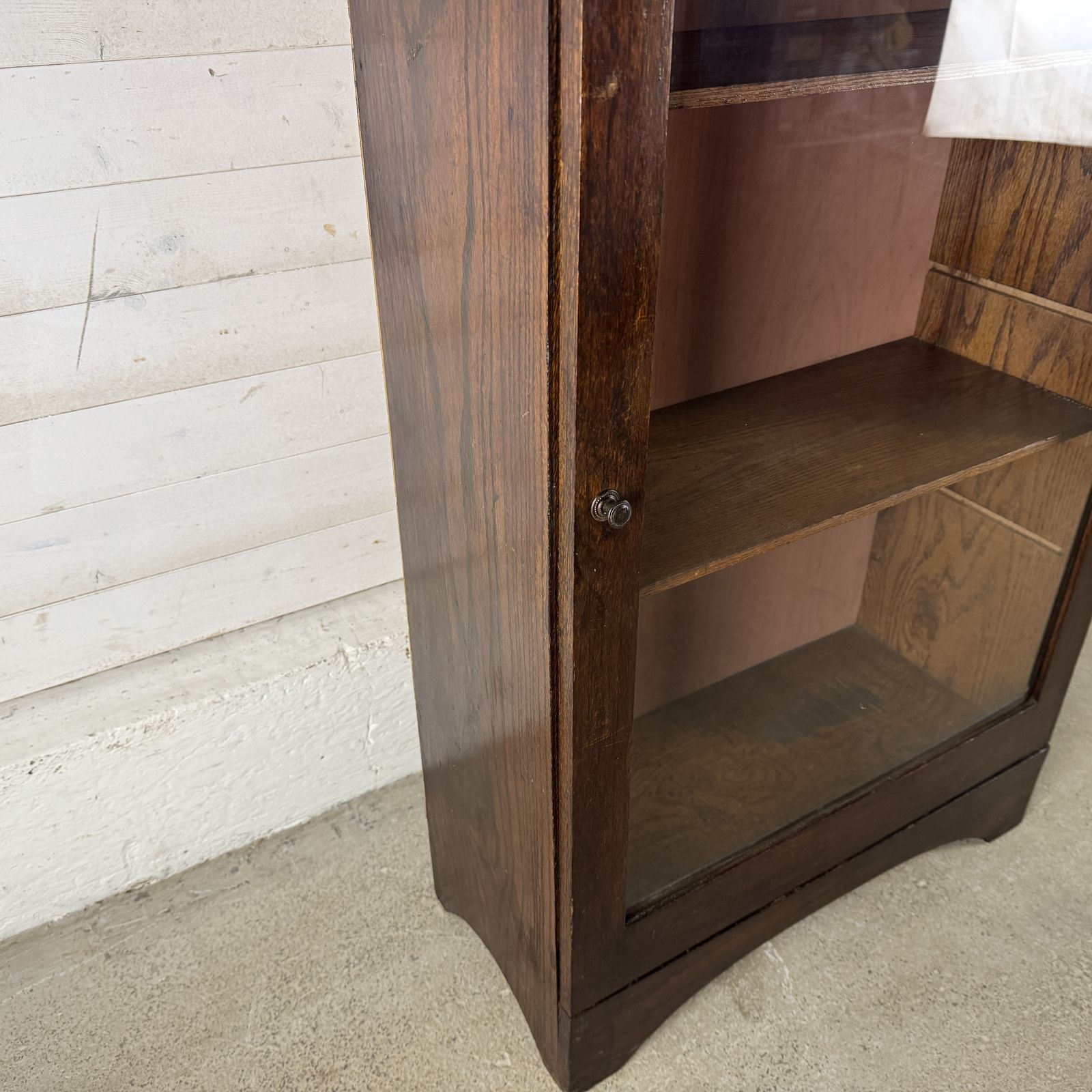 Vintage 1940s Glazed Oak Cabinet photo vinterior