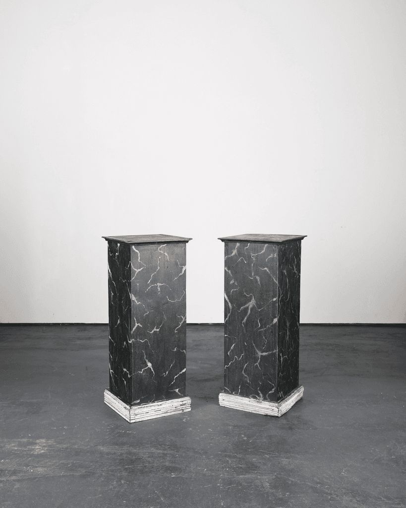 Pair Of Early 20th C. Painted Plinths photo for sale