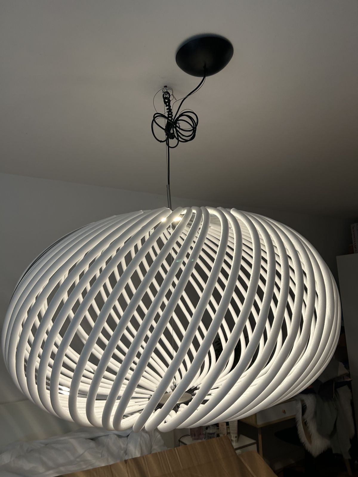 Tom Dixon Light Spring Silver Large