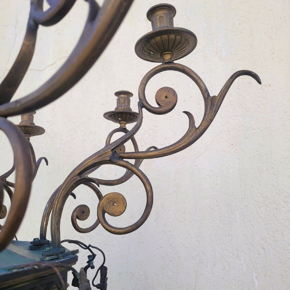 Grand chandelier H 257 cm, de style gothique, début du XIXe siècle photo vinterior