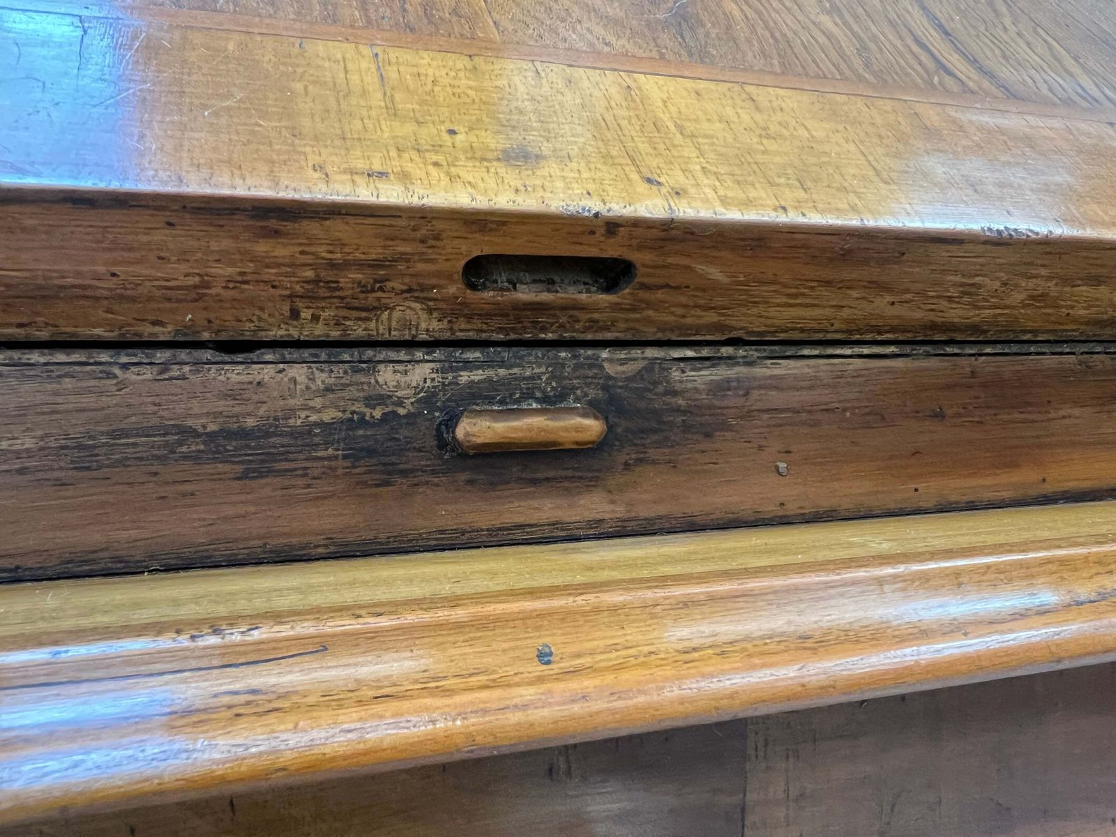 photo buy 19th Century Bureau Desk With Bookcase Display Cabinet