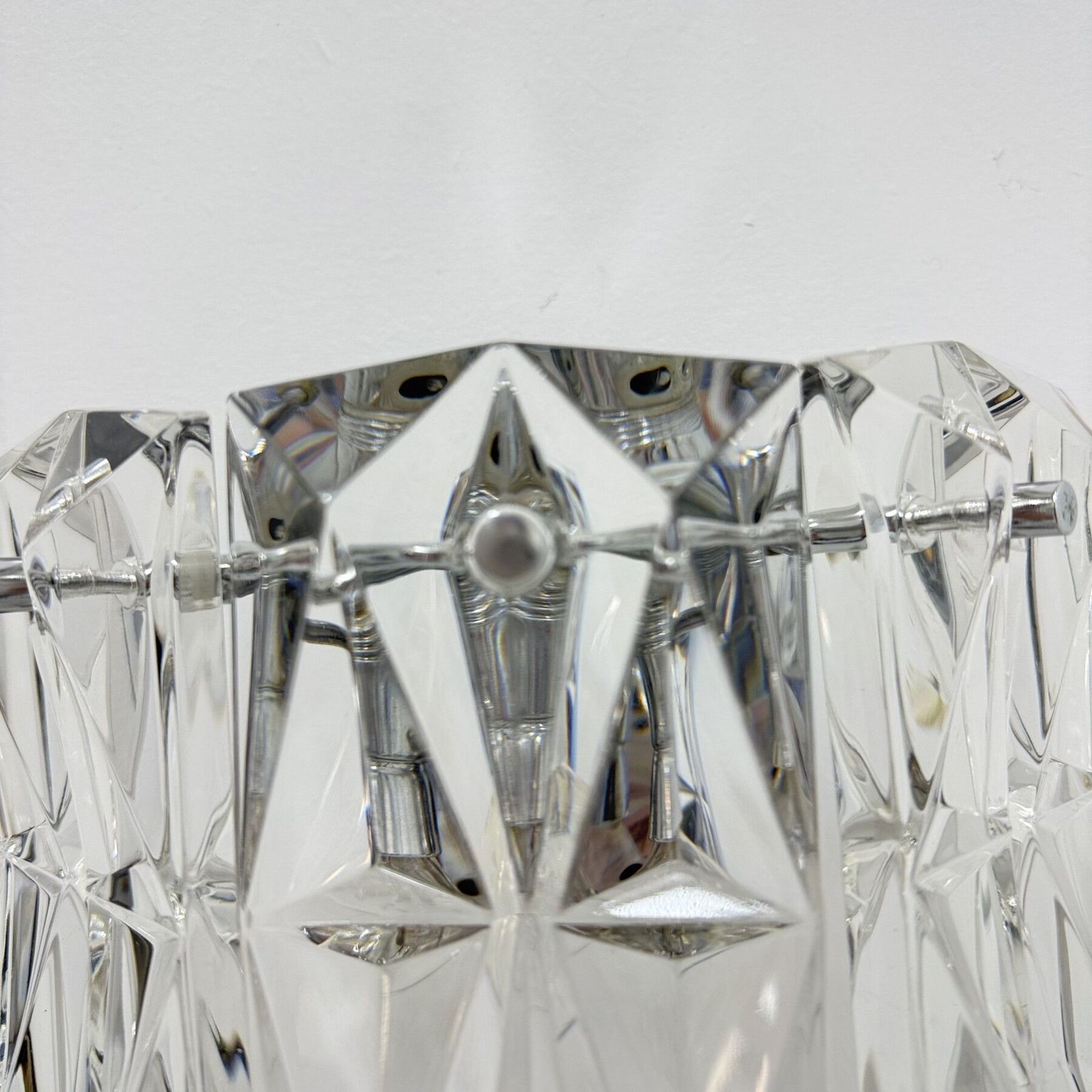 Kristallen wandlamp van Kinkeldey, Duitsland, jaren 1970 photo vinterior