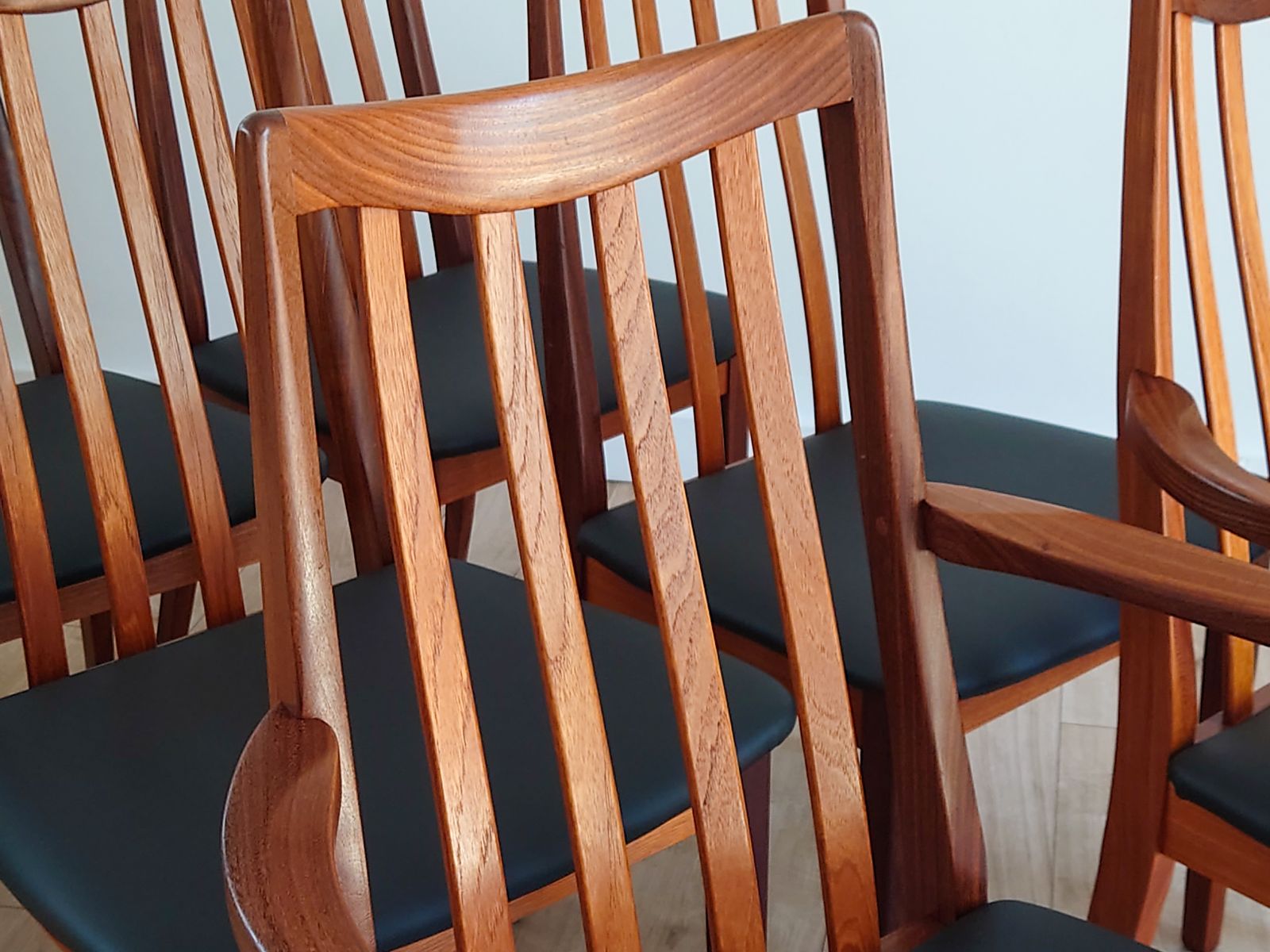 Mid Century Retro Set O 6 G Plan Dining Chairs photo for sale