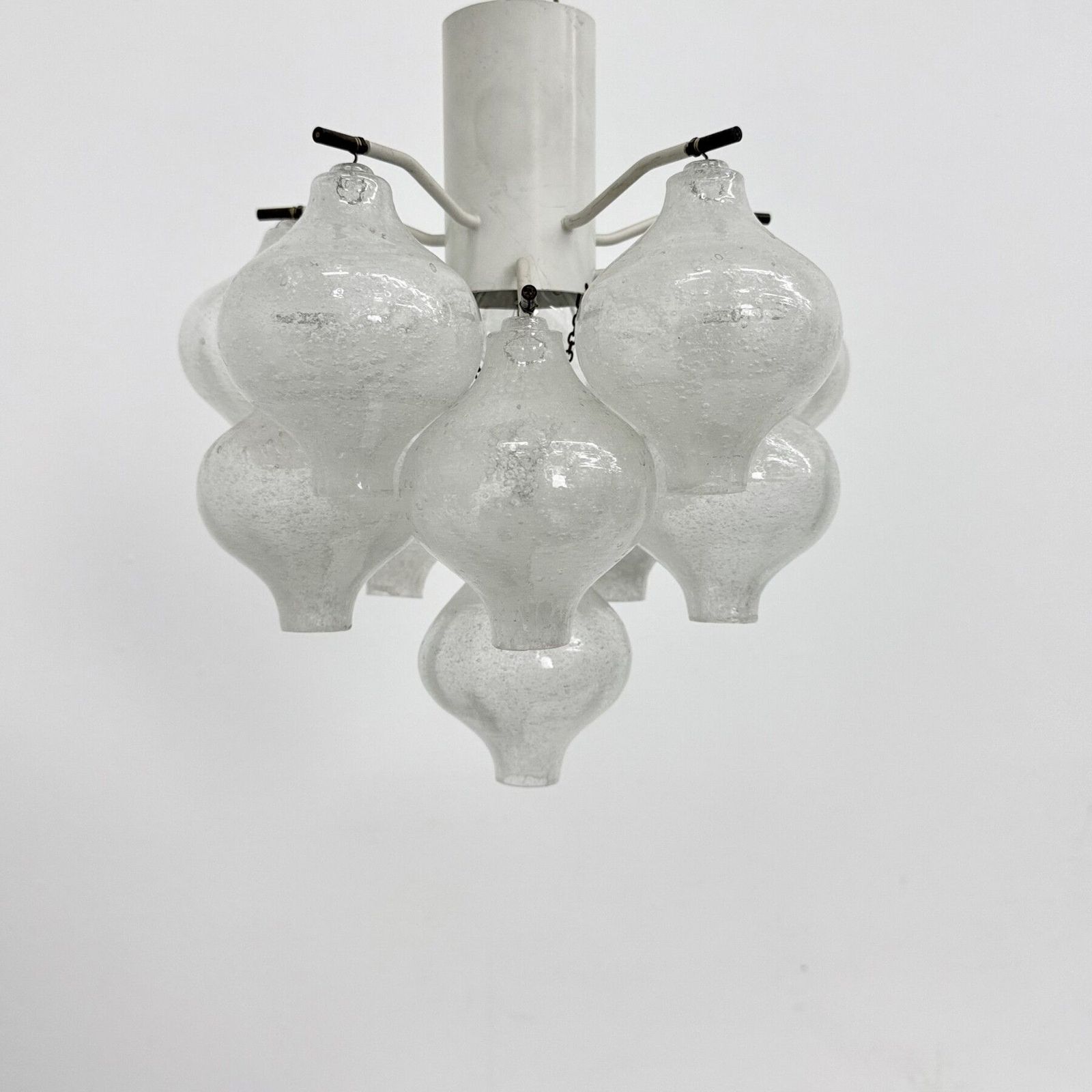 Mid Century Tulipan Glass Flushmount By Kalmar, Austria , 1960s photo for sale
