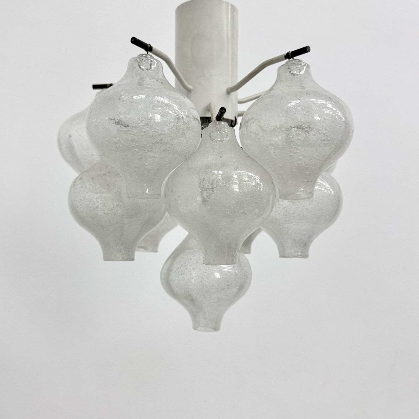 Mid-Century Tulipan glazen plafondlamp van Kalmar, Oostenrijk, ca. jaren 1960 photo Verlichting