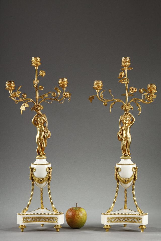 Pair Of Louis XVI Style Candelabra