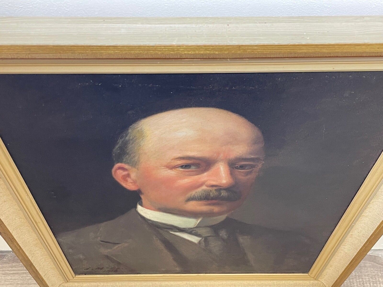 18000.0 Early 20th Century Scottish Oil Painting Portrait Of Glasgow Iron & Steel Merchant William Muirhead Signed By John Mcghie photo