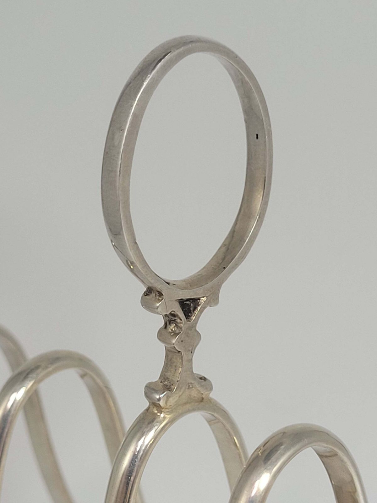 Sheffield Silver Toast Rack Hallmarked English Edwardian 1900 Tableware photo vinterior
