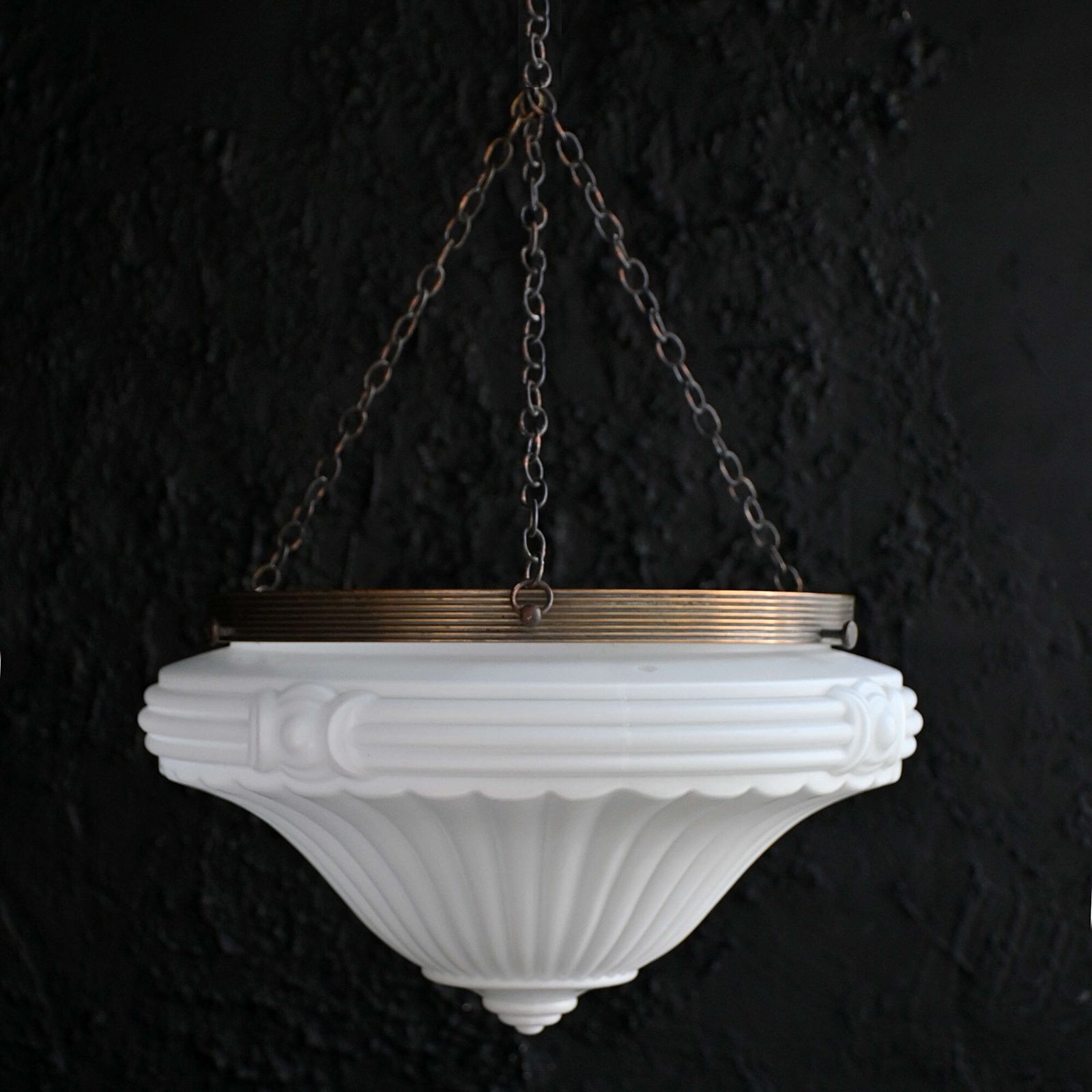 Gec Plafonnier Art Deco Opaline photo vinterior
