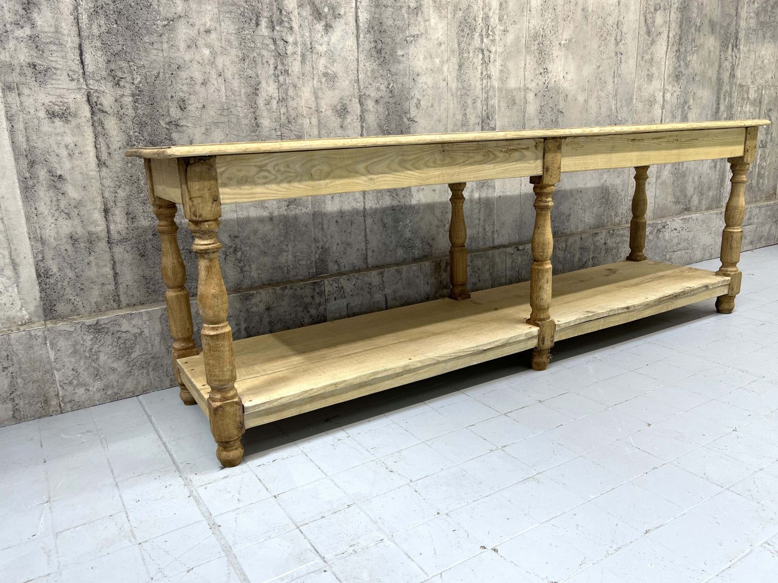 250.5cm Oak Drapers Table / Kitchen Island photo Furniture