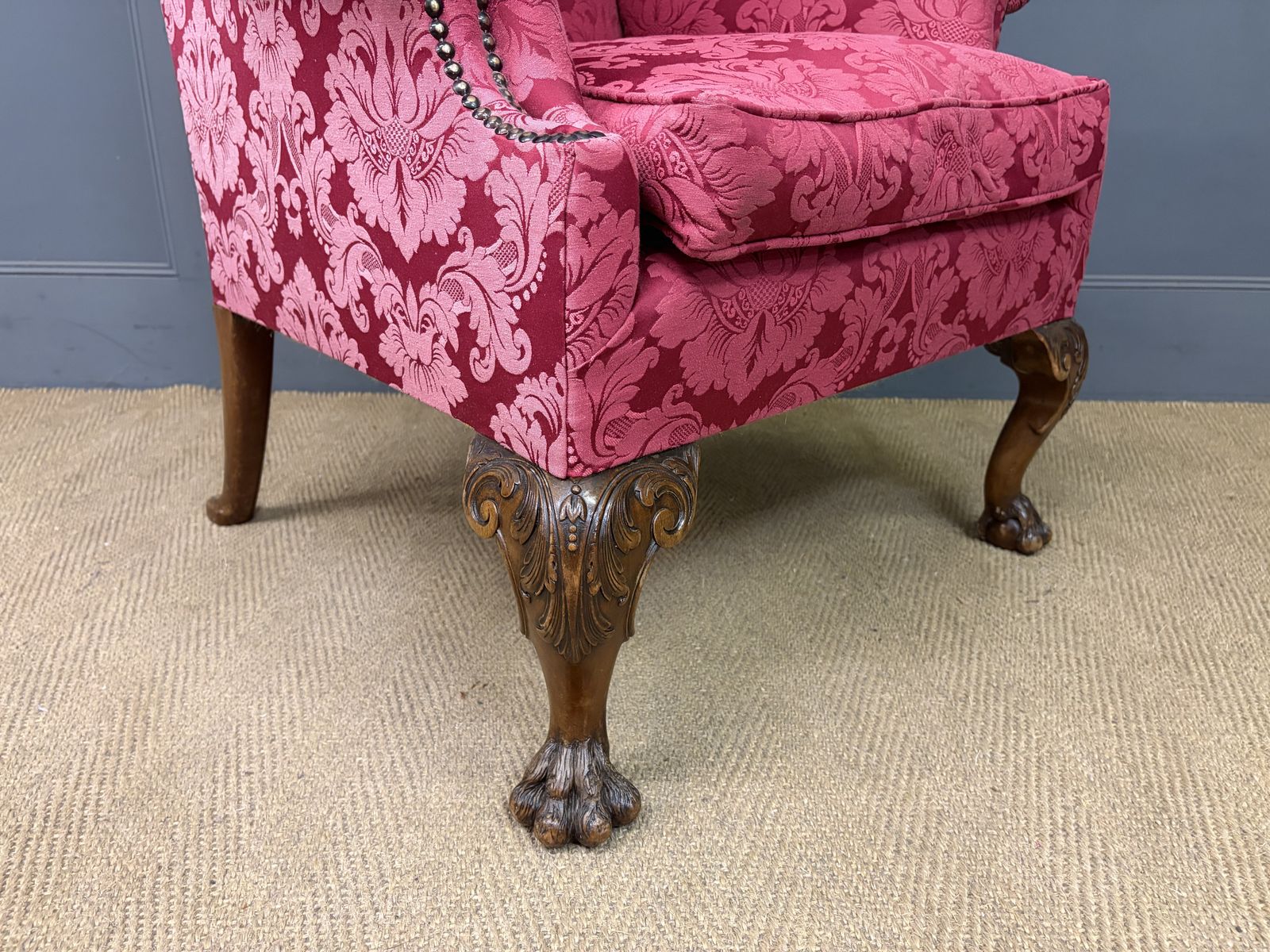 Late 19th Century Walnut Wing Armchair photo buy