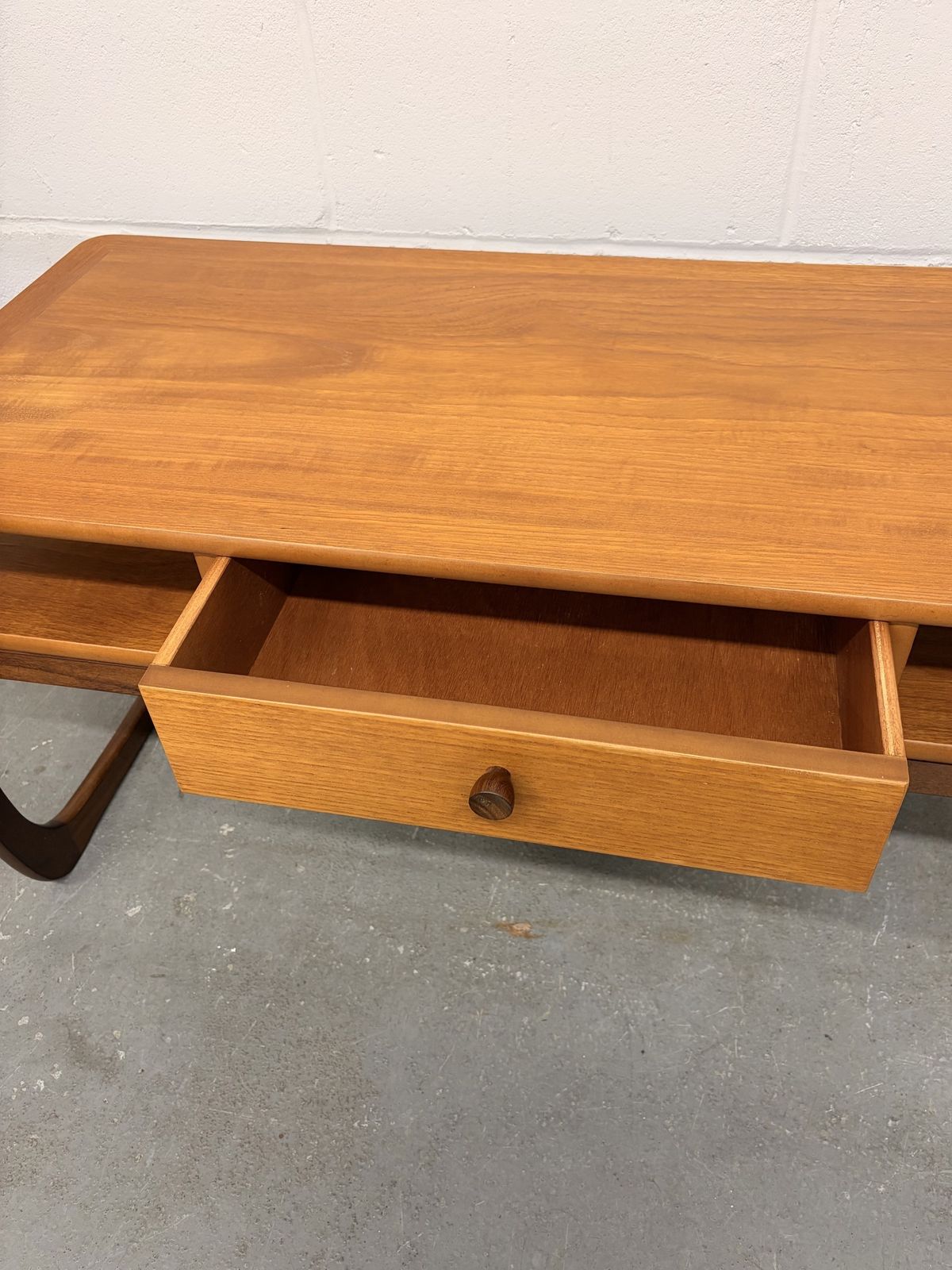 Mid Century Parker Knoll Burlington Teak Coffee Table photo vinterior