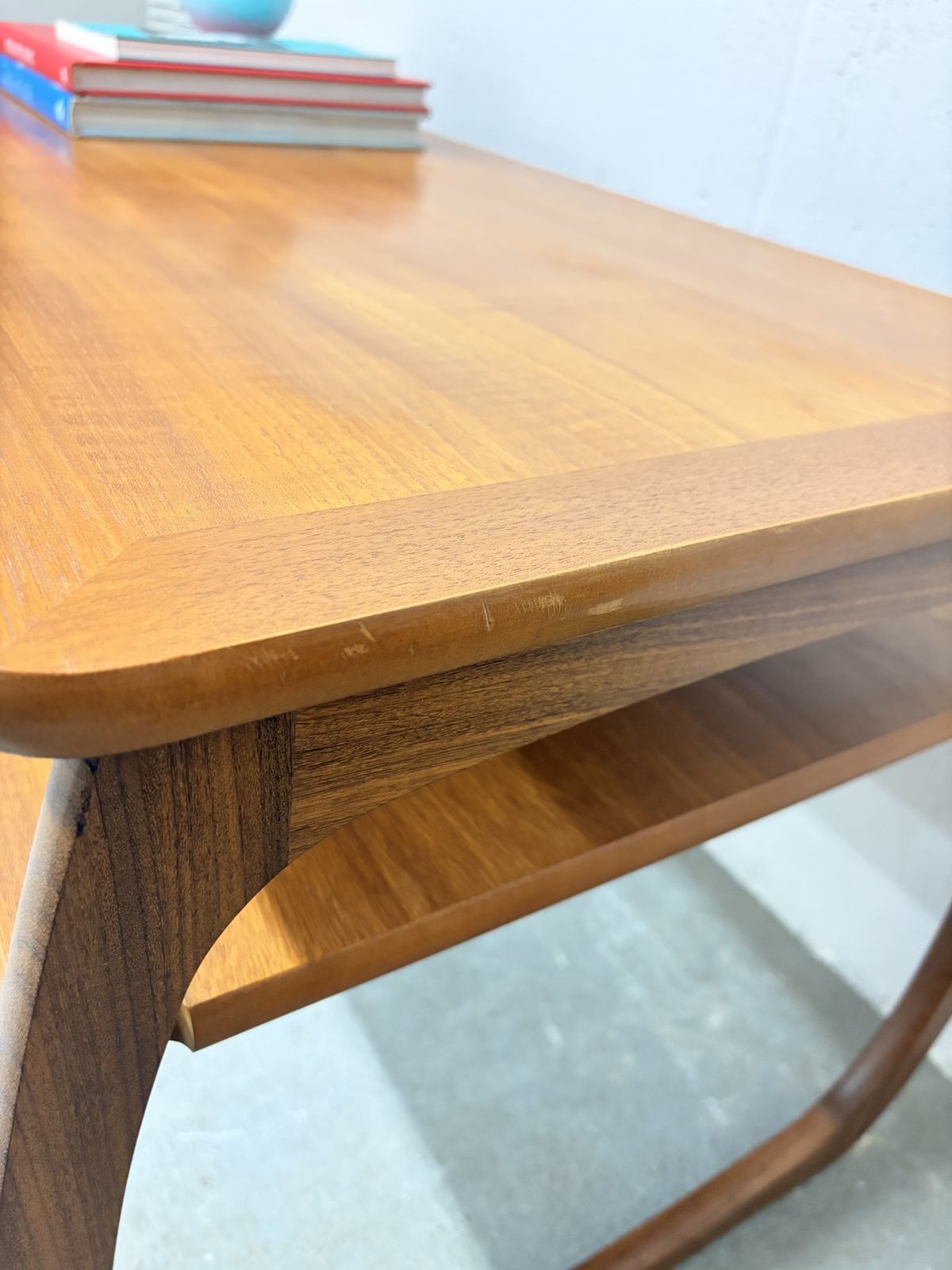 Mid Century Parker Knoll Burlington Teak Coffee Table photo vintage