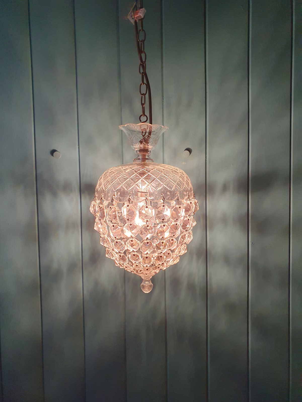 Early 20th Century Dome Top Chandelier 9" photo furniture