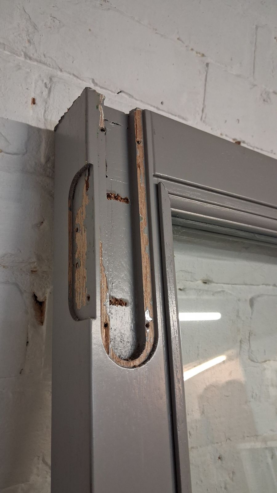 photo vintage External Glazed Solid Wood Door (Origionally Part Of A Bifolding Set)