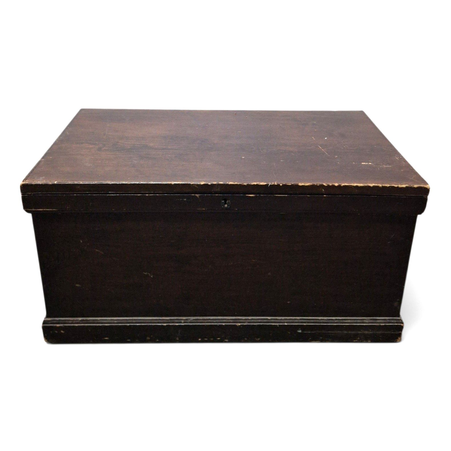 Antique Victorian Pine Blanket Box Storage Chest Trunk Scumbled Finish Large photo furniture