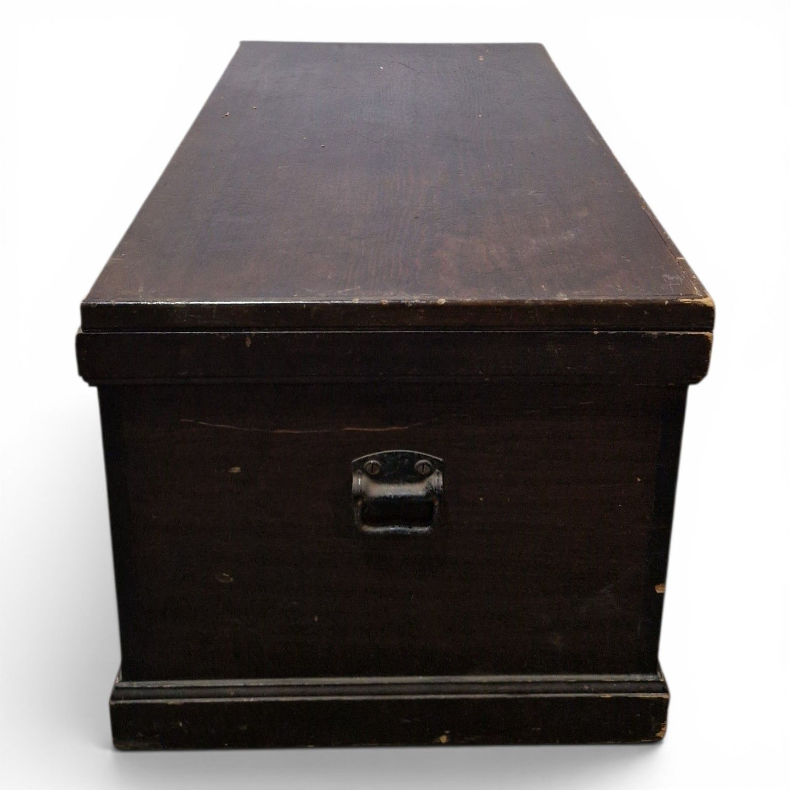 Antique Victorian Pine Blanket Box Storage Chest Trunk Scumbled Finish Large photo 180.0