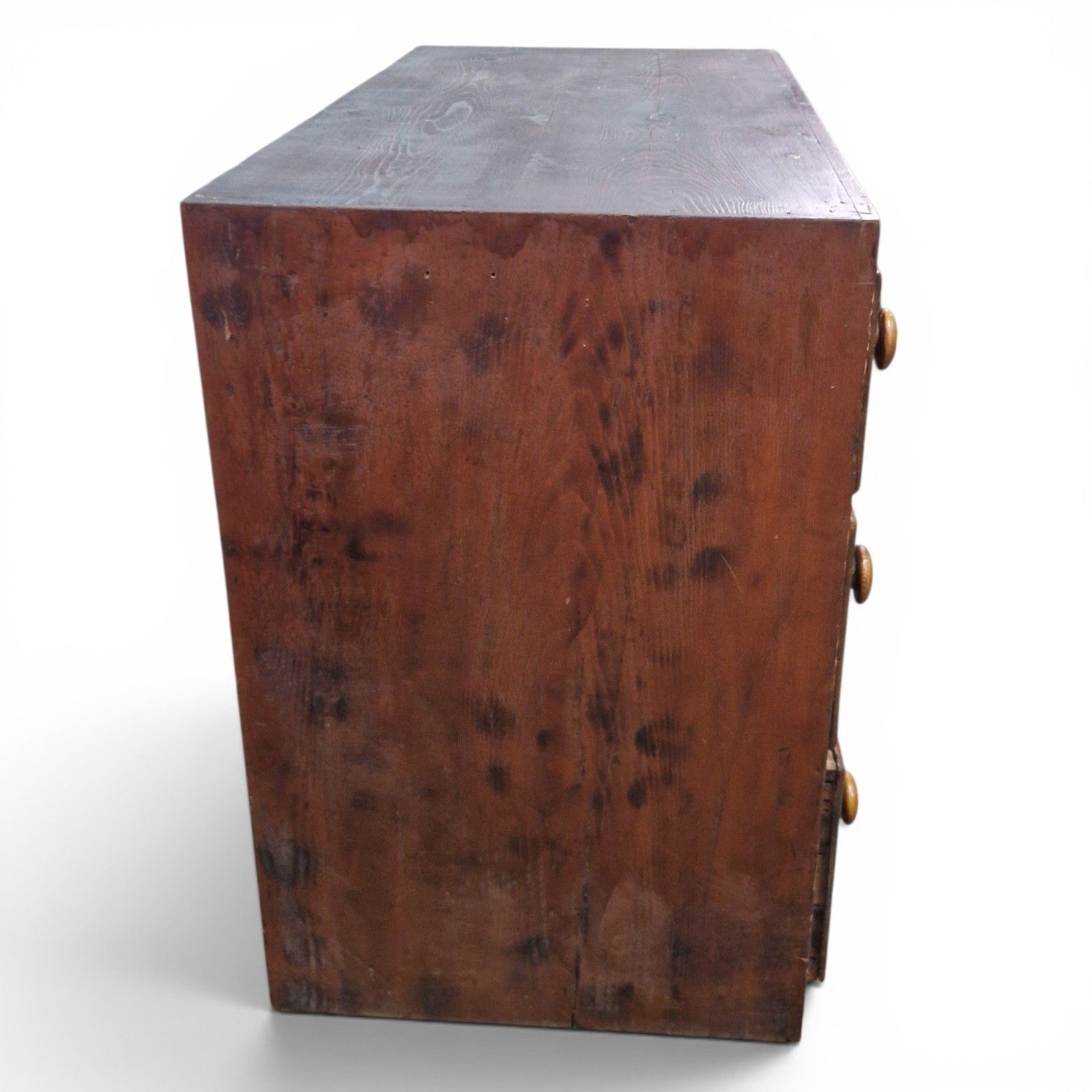 275.0 Victorian Pine Drawers Antique Cottage Farmhouse Chest Of 4 Drawers Rustic photo