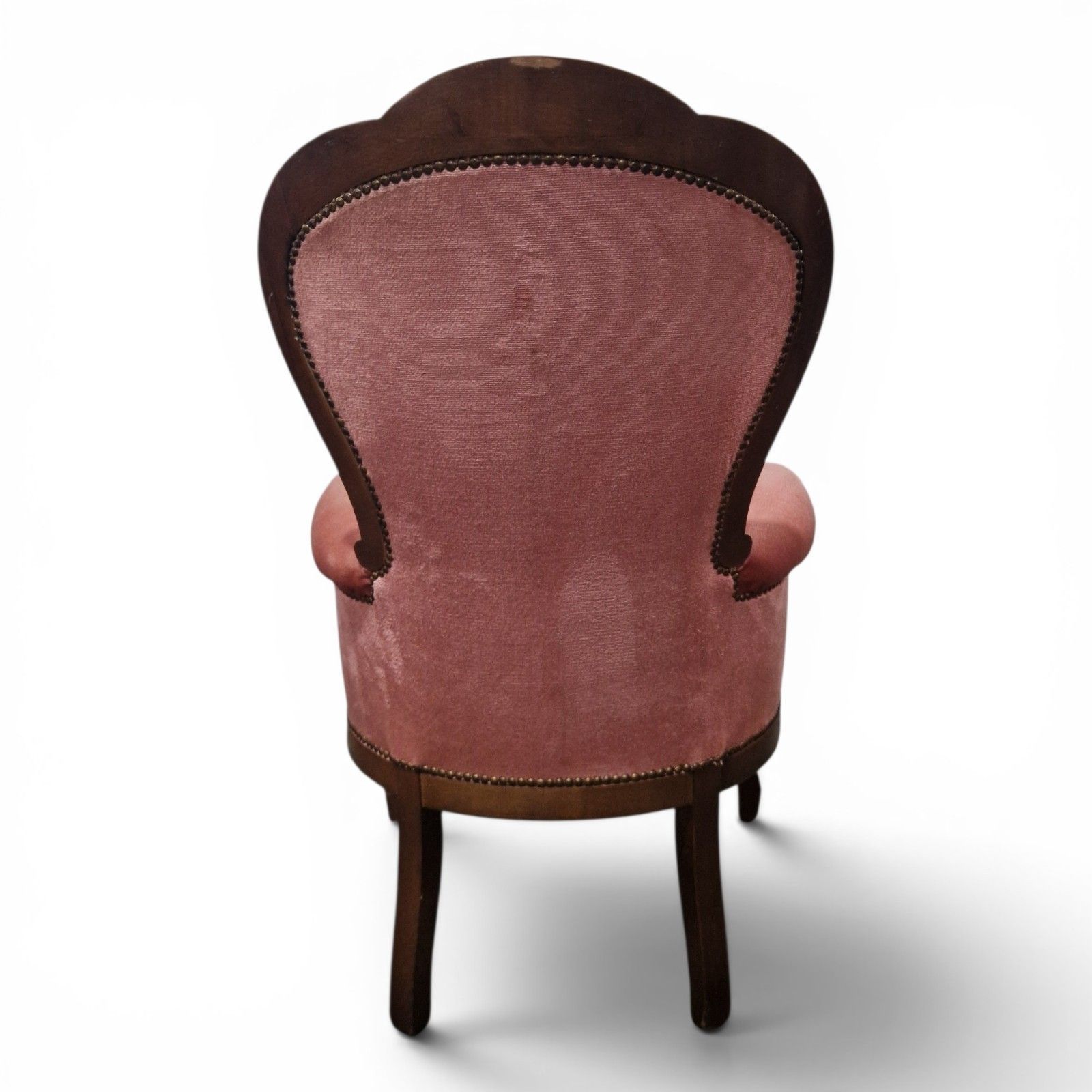 Furniture Victorian Style Button Back Tub Chair Pink Bedroom Accent Armchair photo