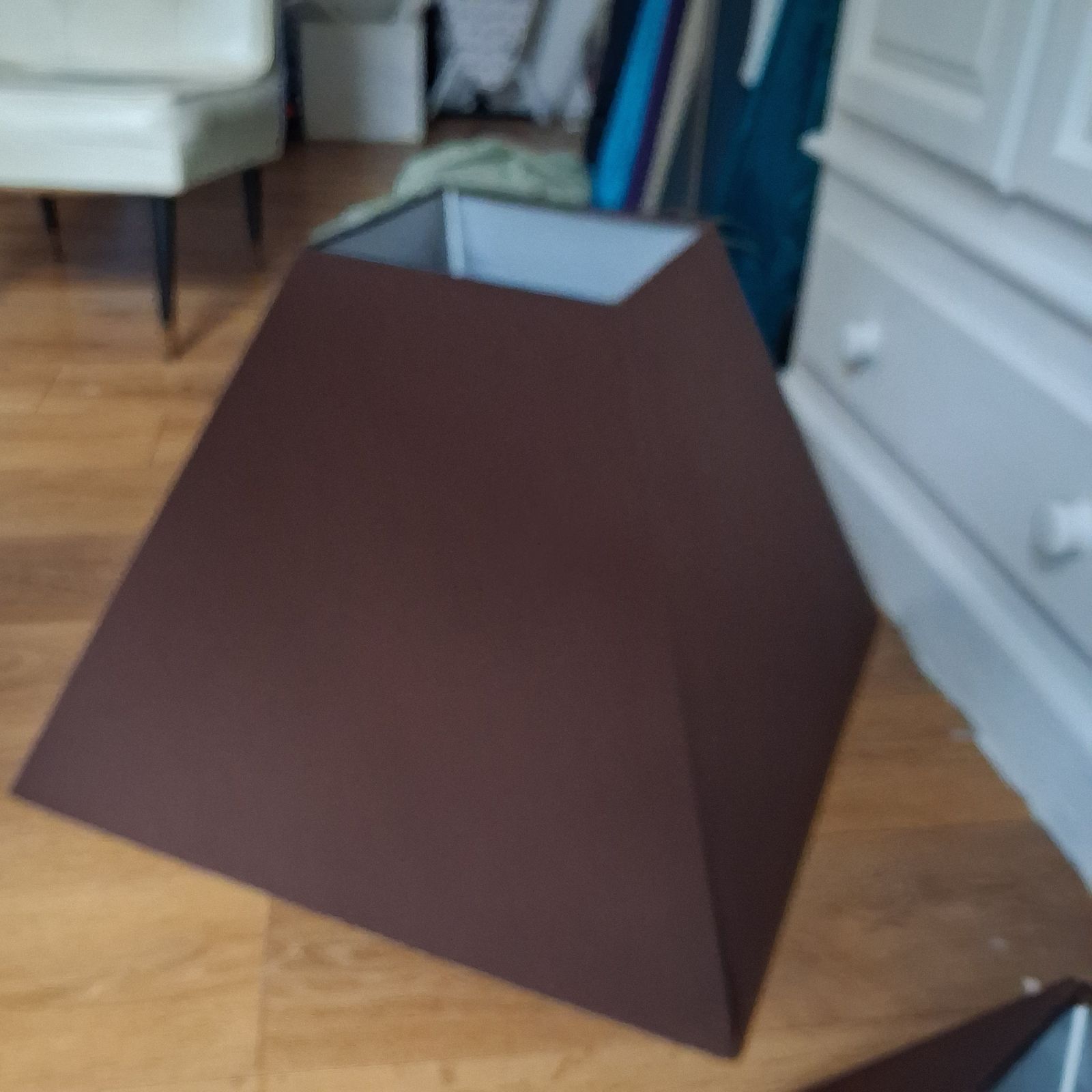 photo furniture Pair Of Huge Brown Table Lamp Shades