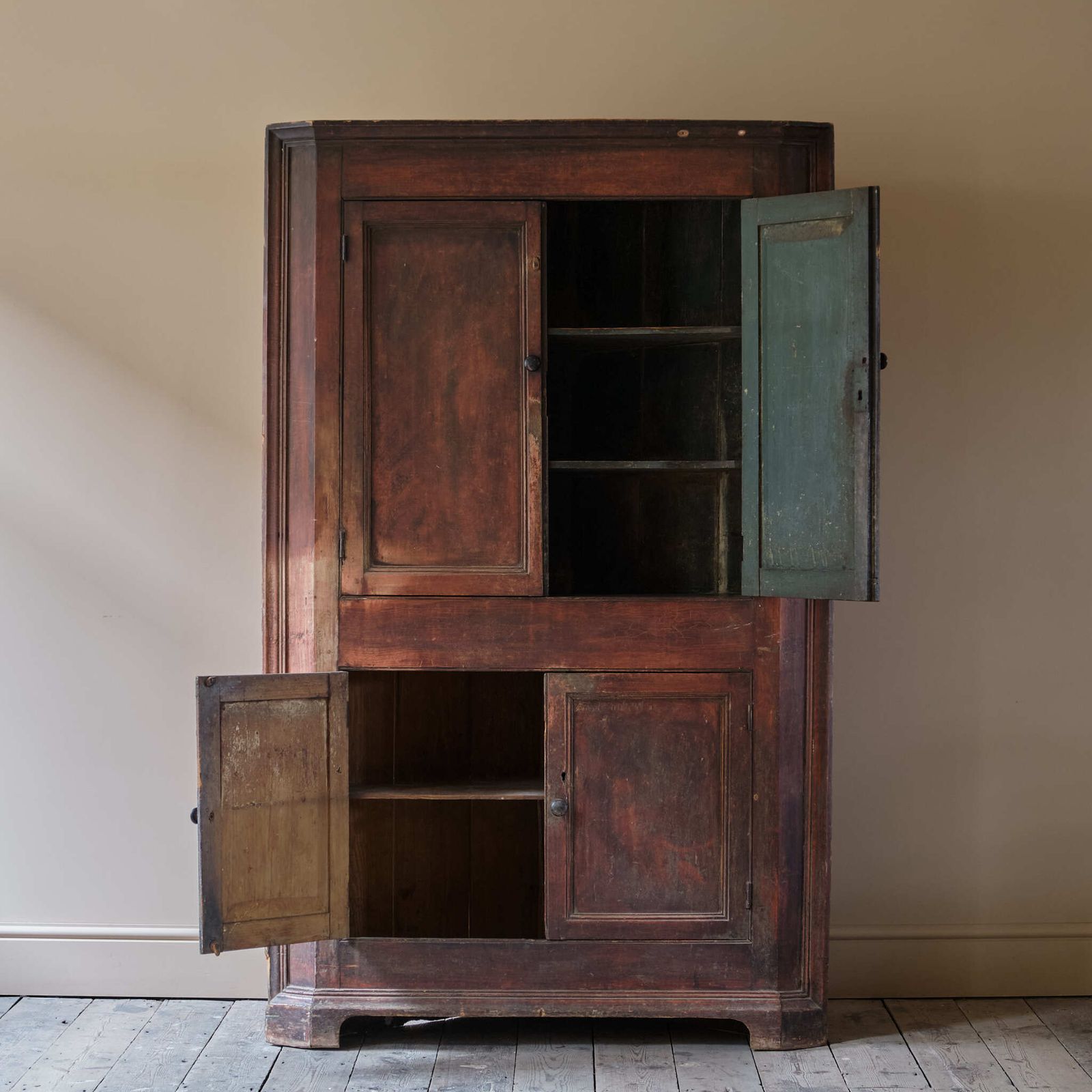 Georgian Corner Cupboard In Paint photo for sale